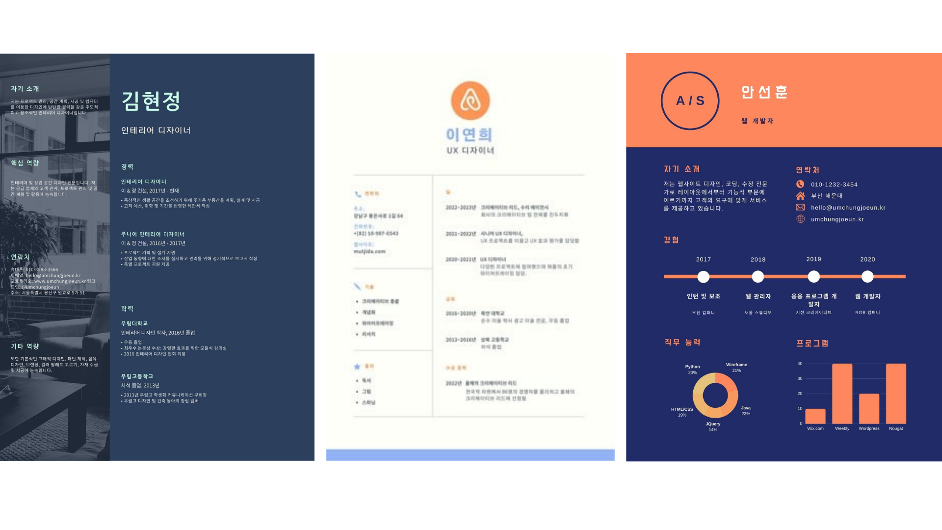 캔바에서 이력서 만들기