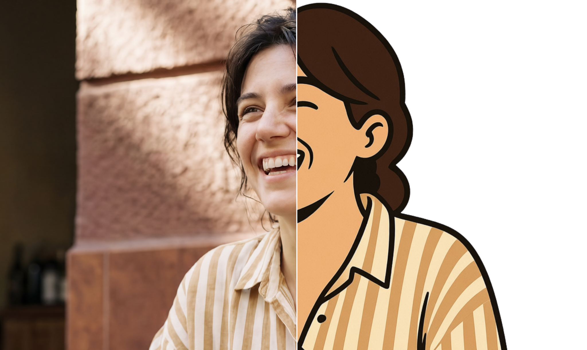 Herramienta para pasar una foto a caricatura.