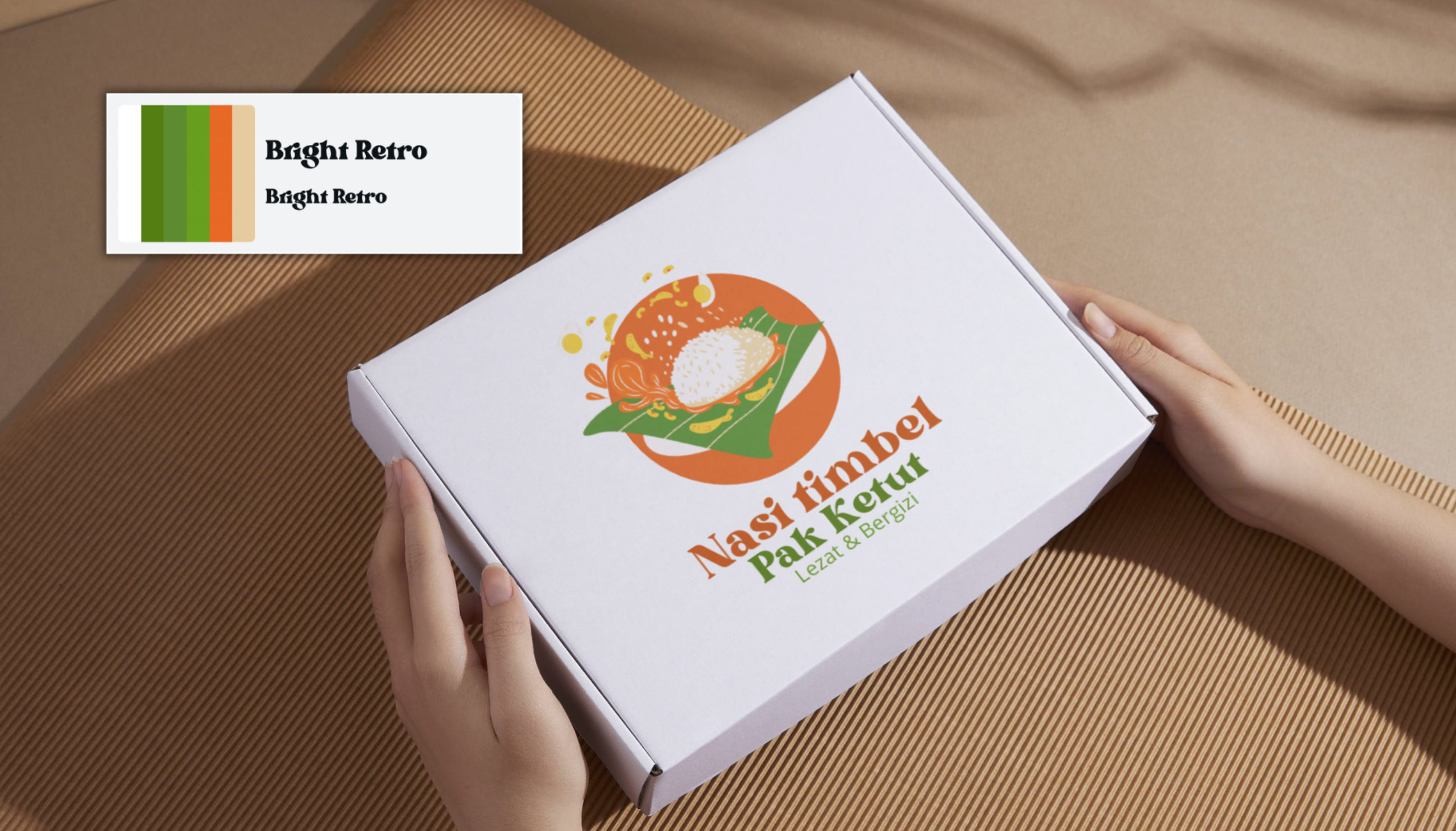 cara membuat logo makanan