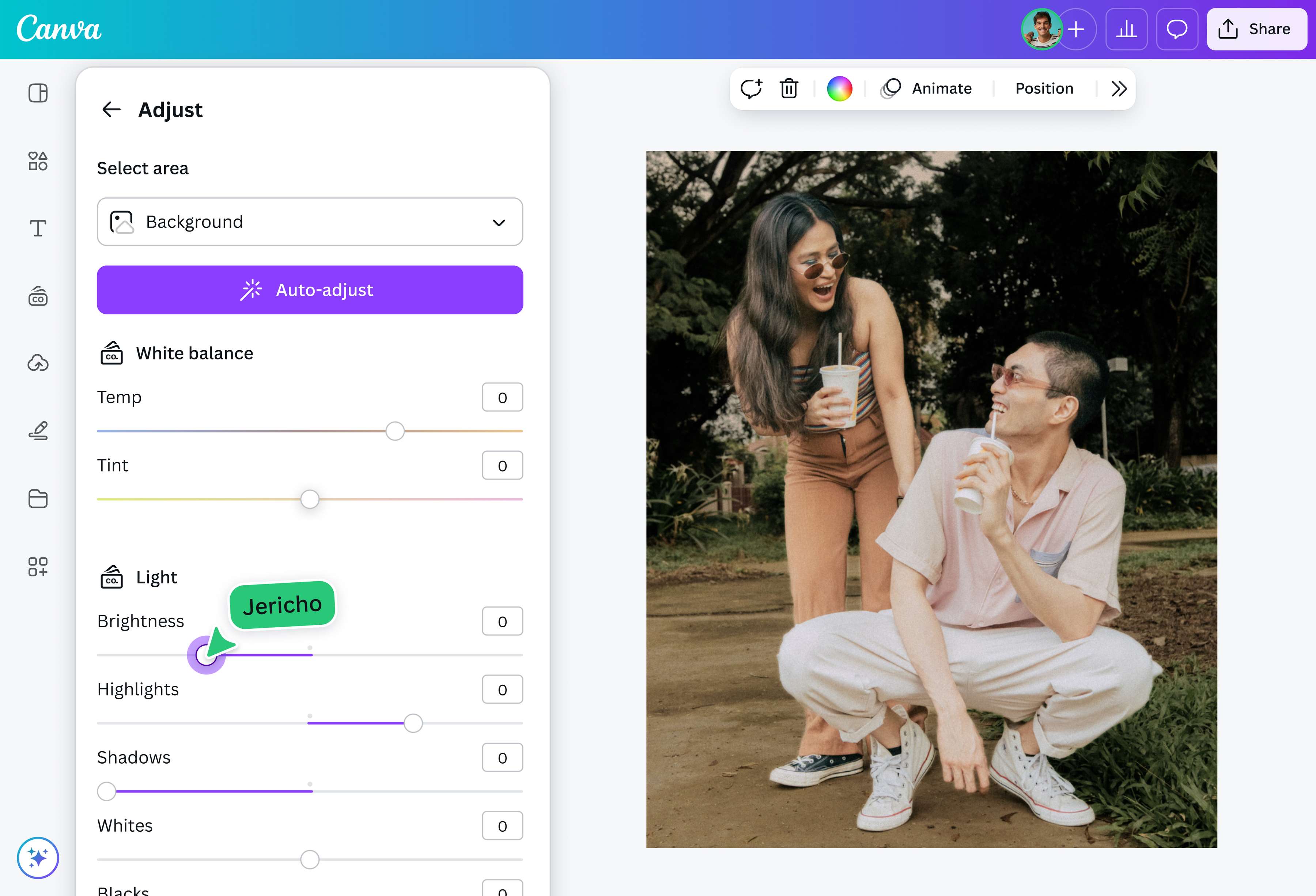 How to change the image background color