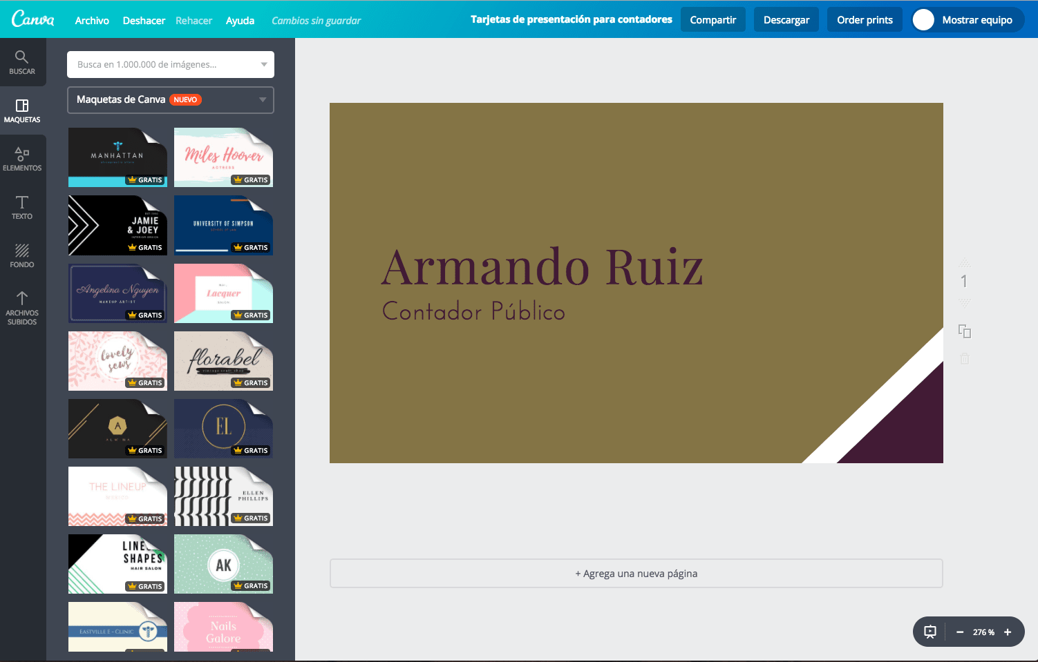 Tarjetas de presentación para contadores Tarjetas de presentación para contadores