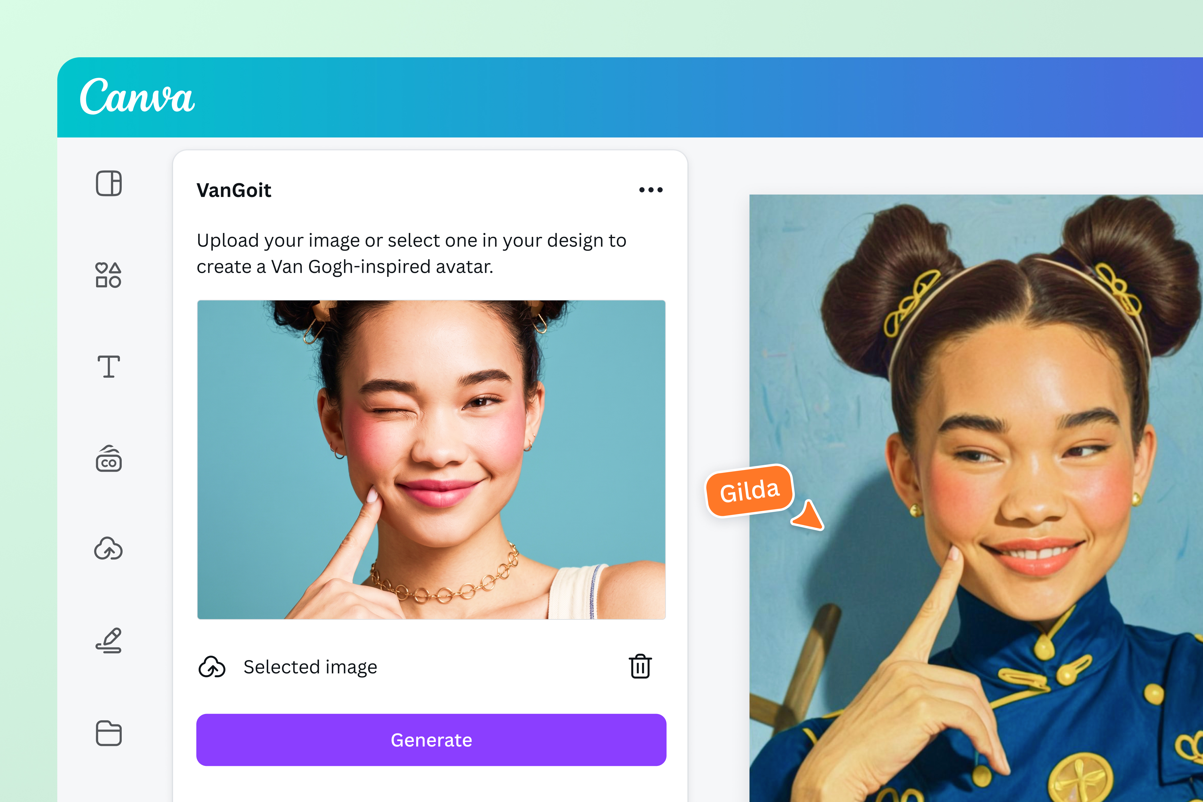 Transform your image into a sketch with VanGoit Transform your image into a sketch with VanGoit