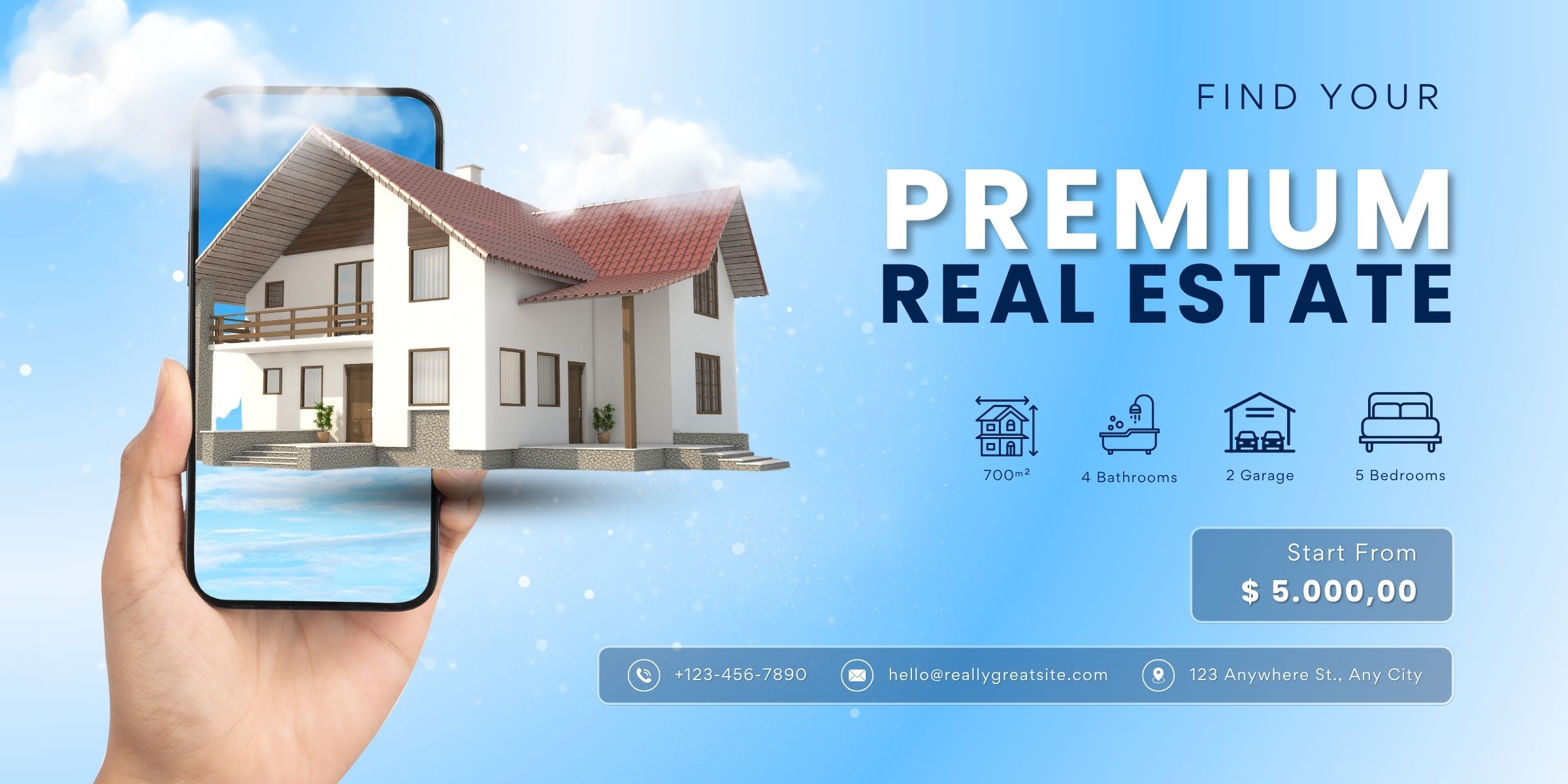 Thiết kế website bất động sản Hero Banner