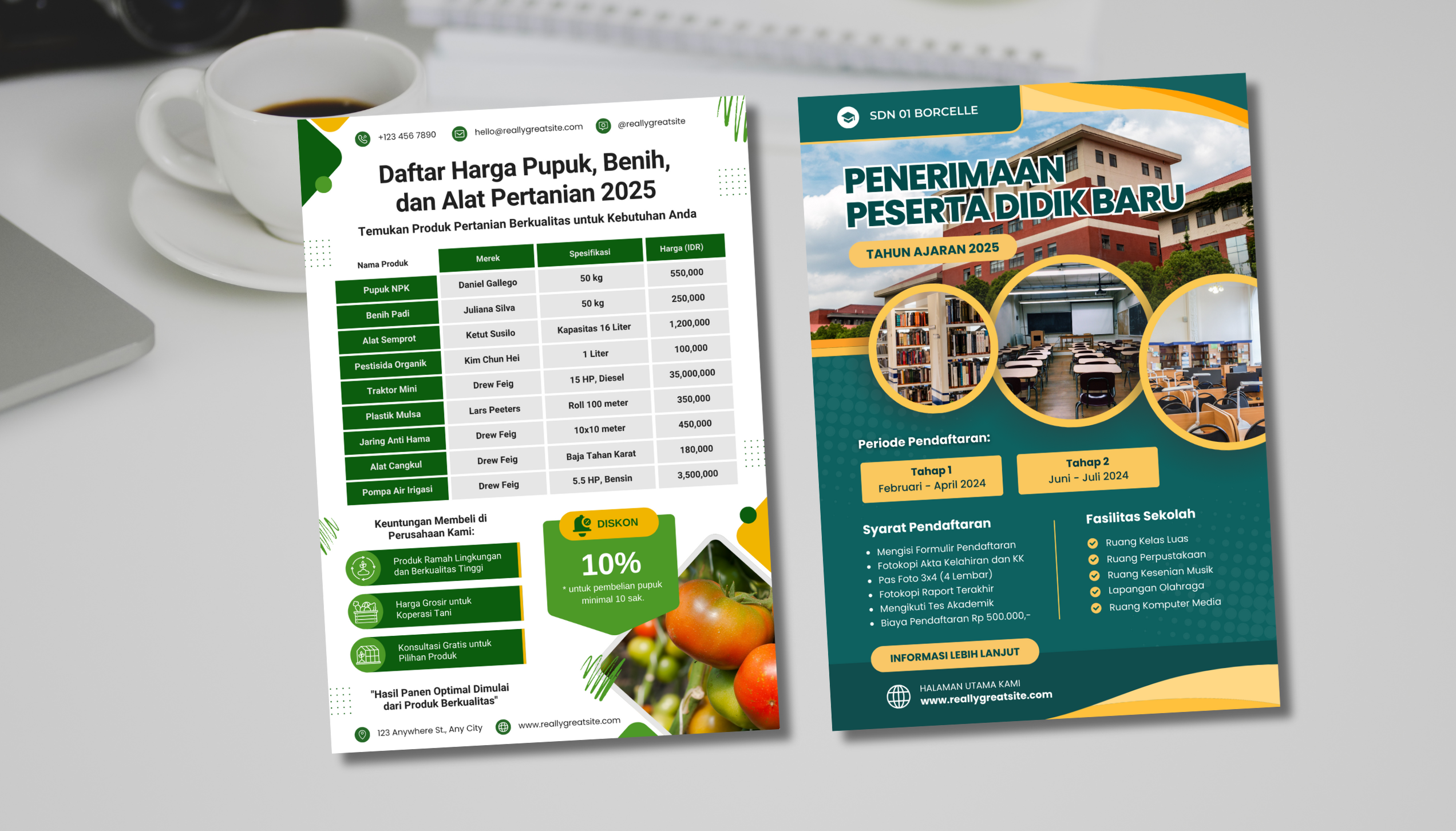 Desain selebaran flyer canva Desain selebaran flyer canva