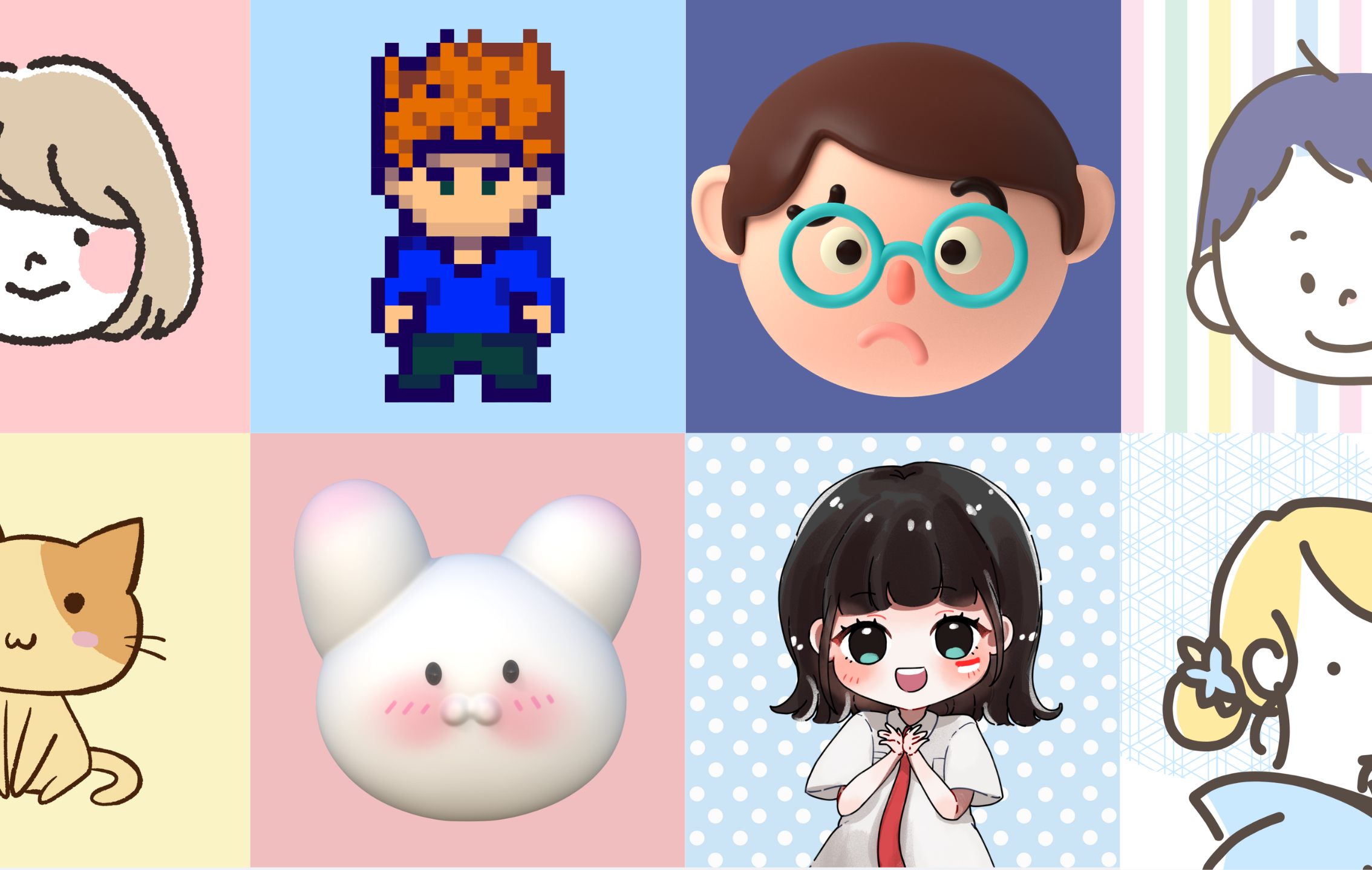 あらゆるテイストのキャラクターが思いのままに あらゆるテイストのキャラクターが思いのままに
