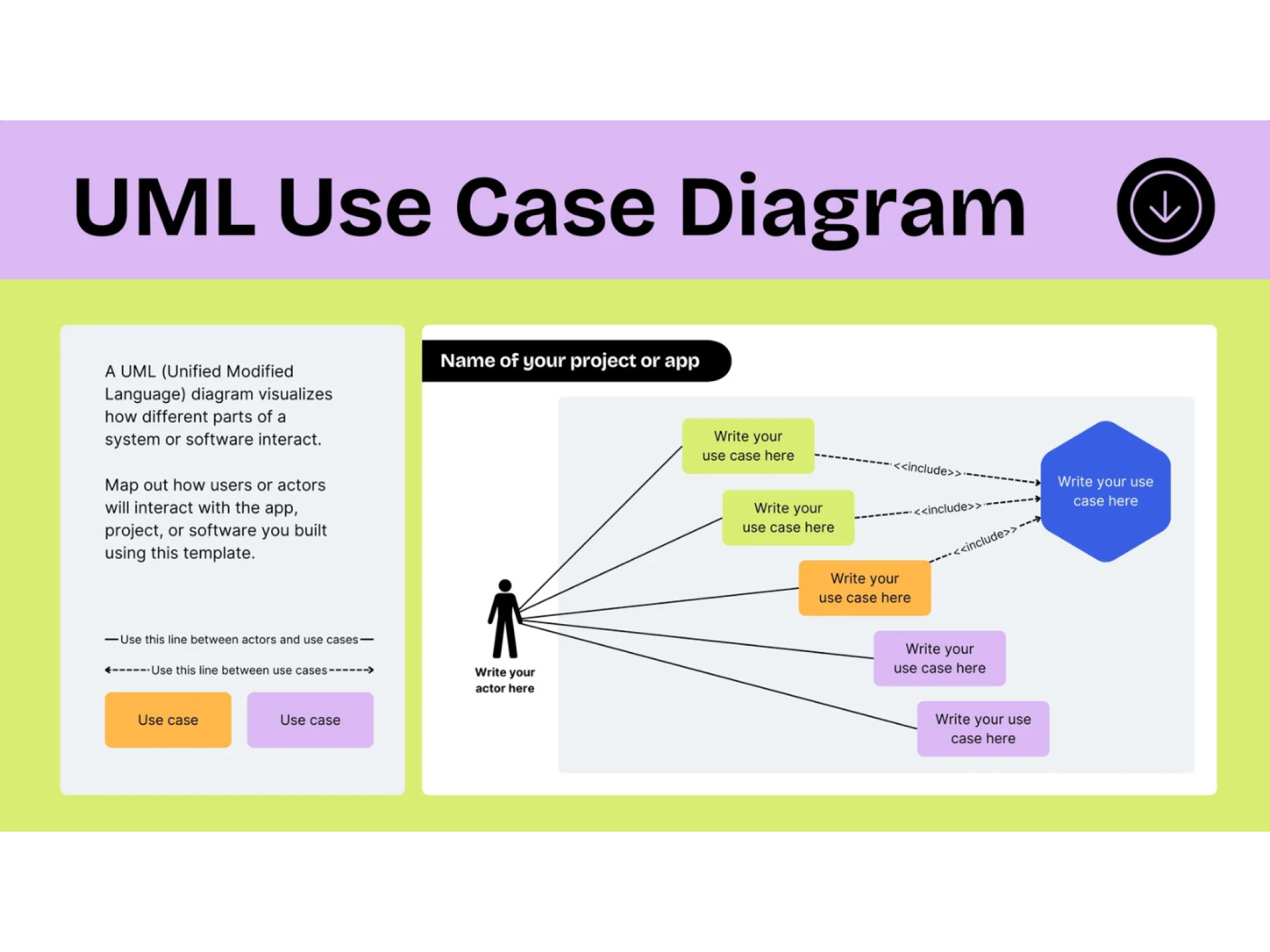 Free UML Use Case Diagram Maker Online | Canva