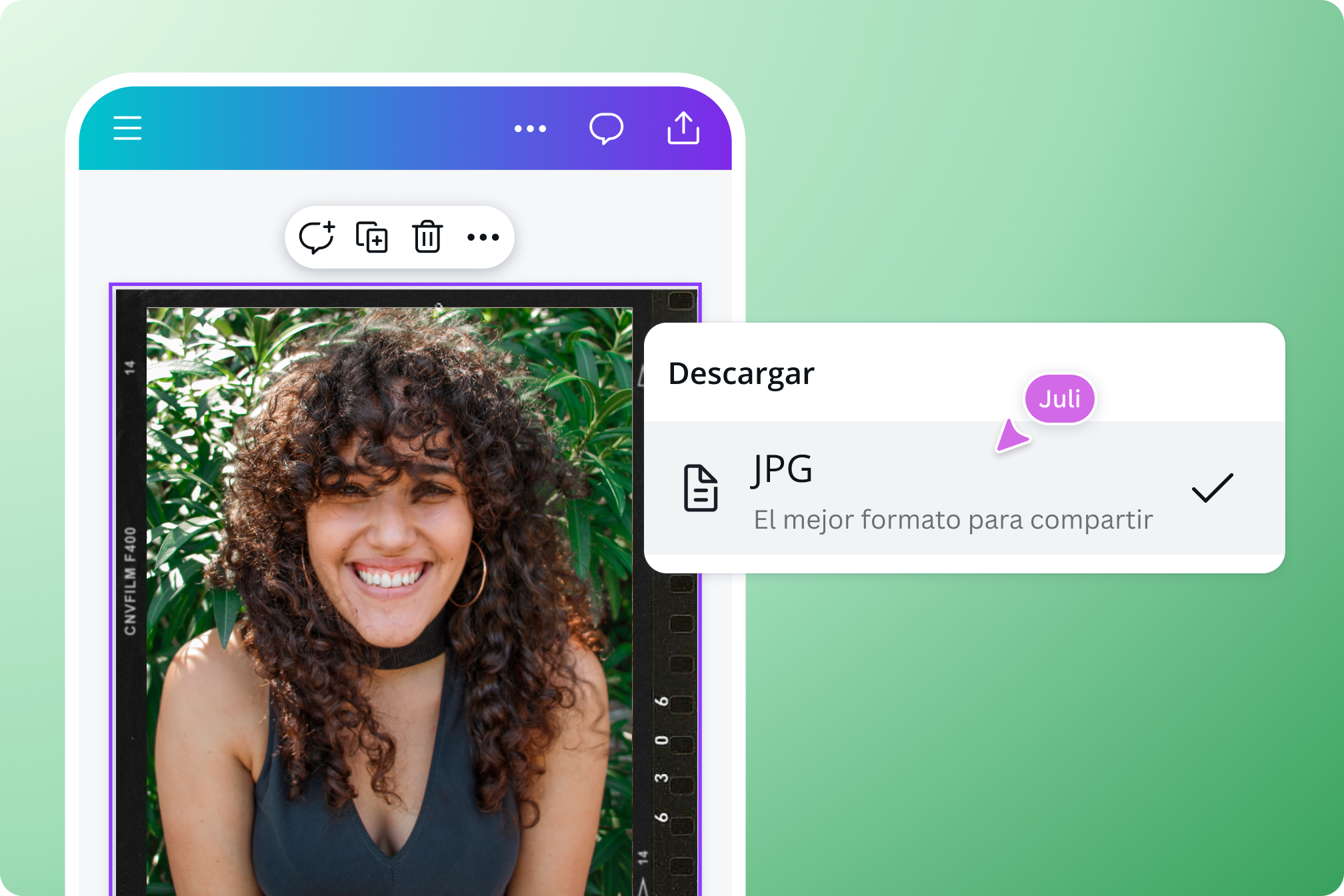 Convertir un archivo PDF en una imagen JPG.