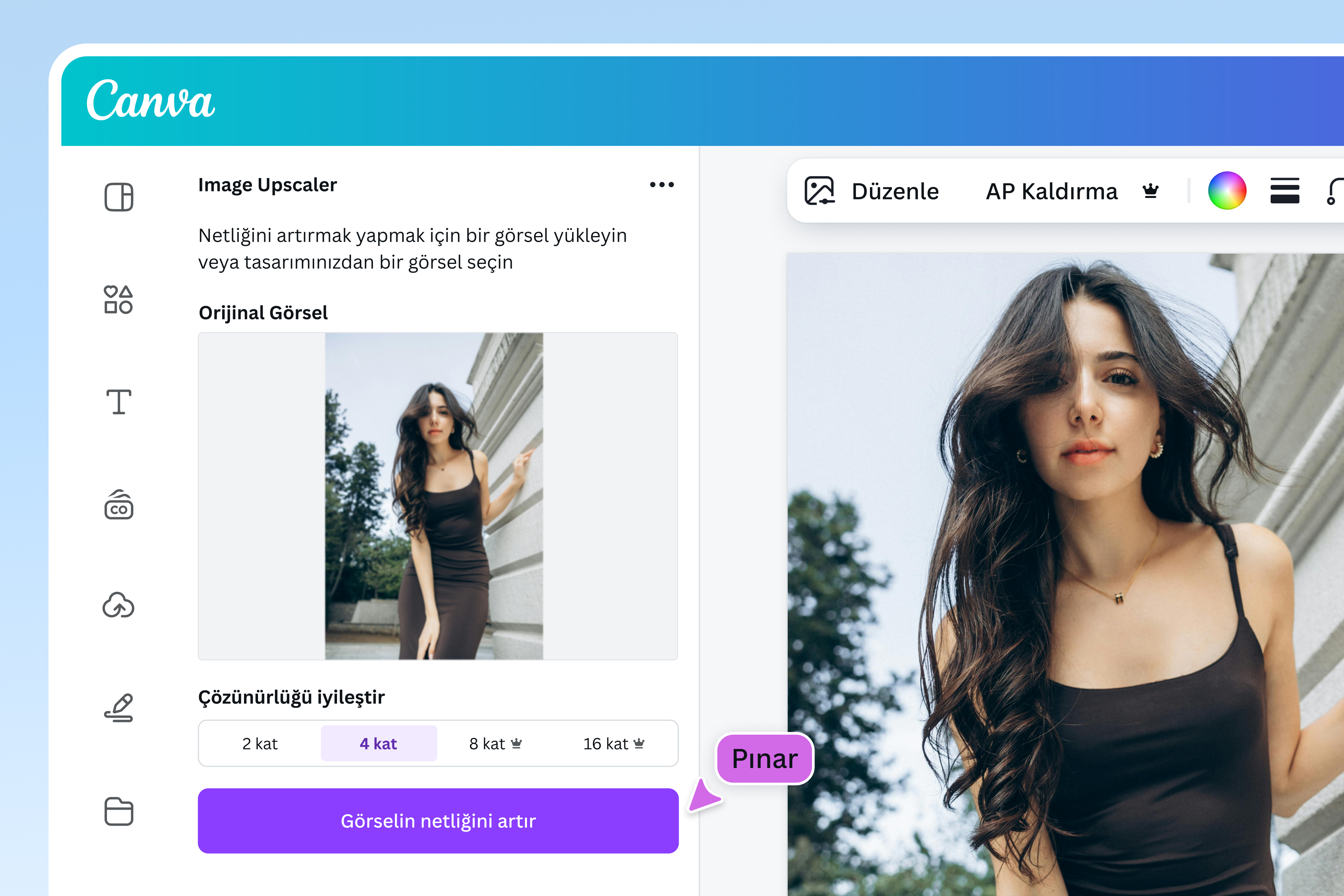 HD fotoğraf  yapma aracı - Canva