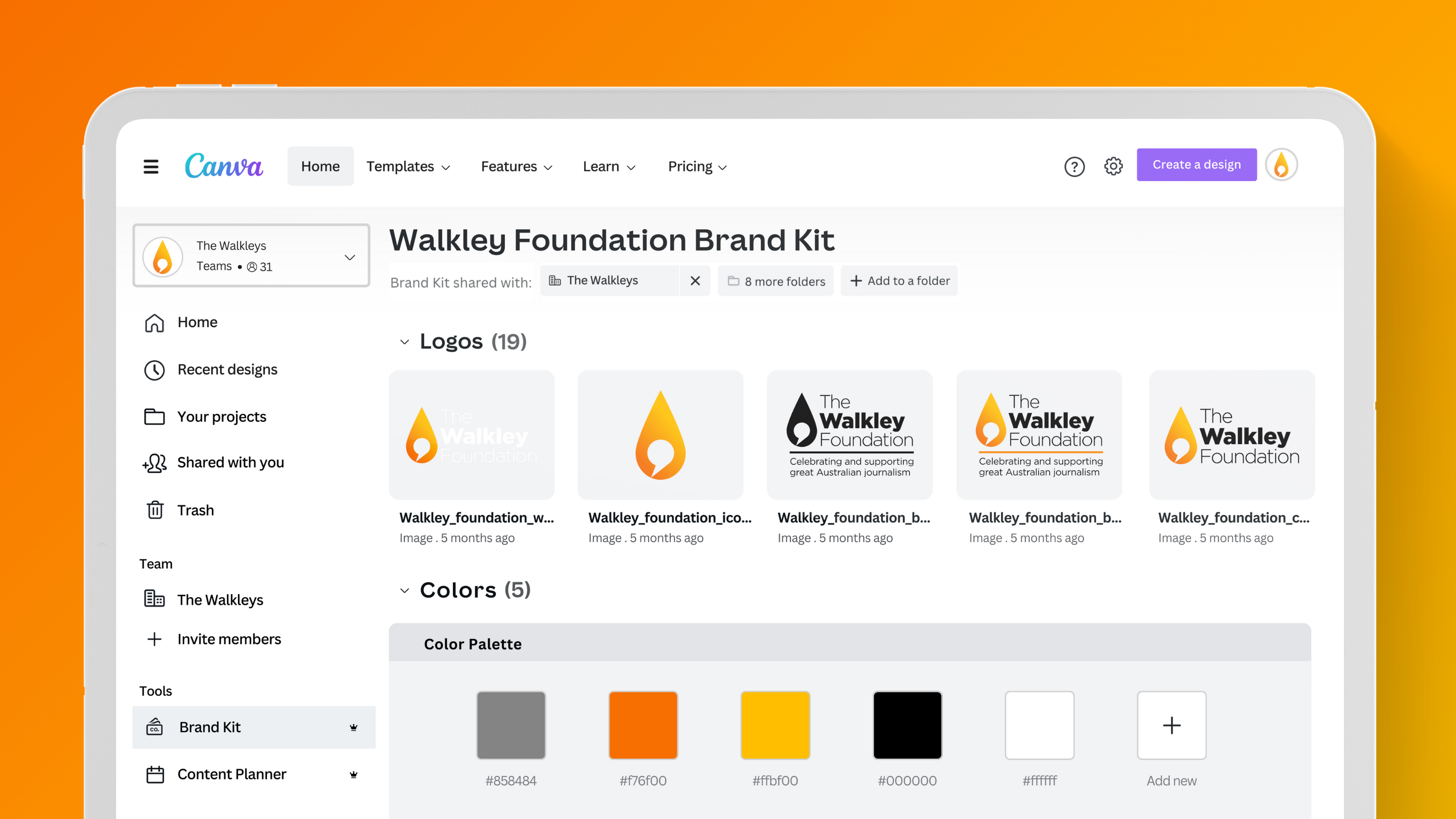 Walkley Sign How Canva helps the Walkley Foundation streamline event marketing