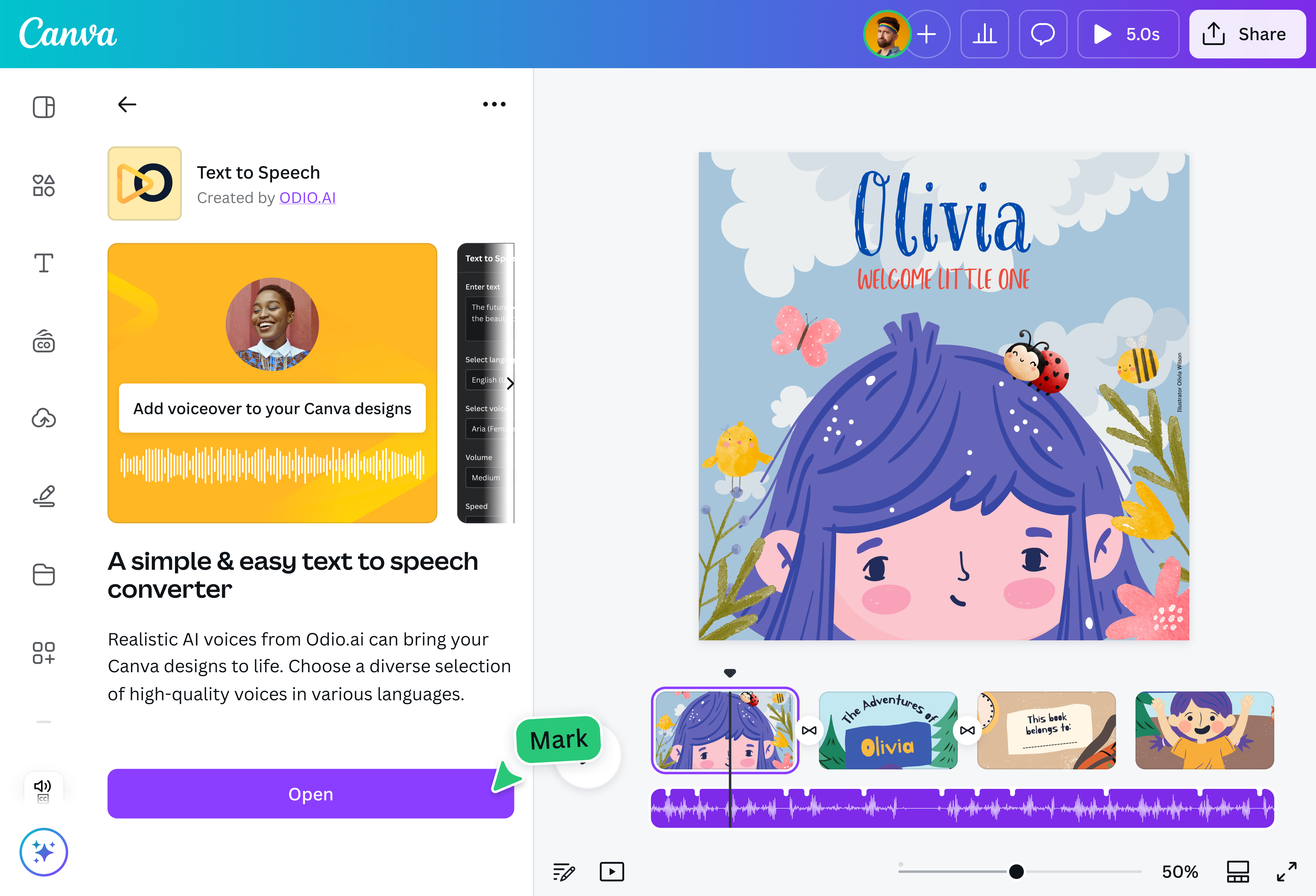 Text zu Sprache: KI Text vorlesen lassen | Text to Speech | Canva