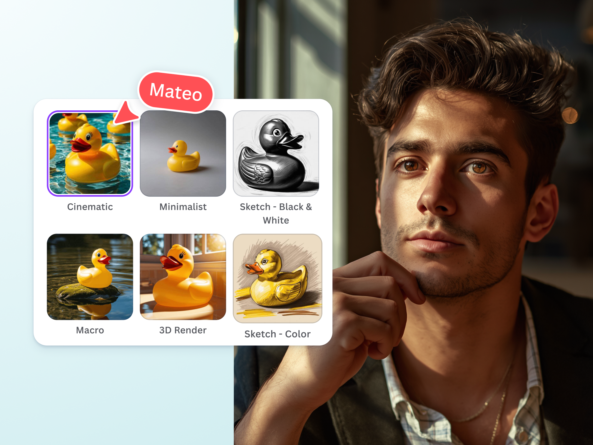 Apply cinematic filter to your AI face