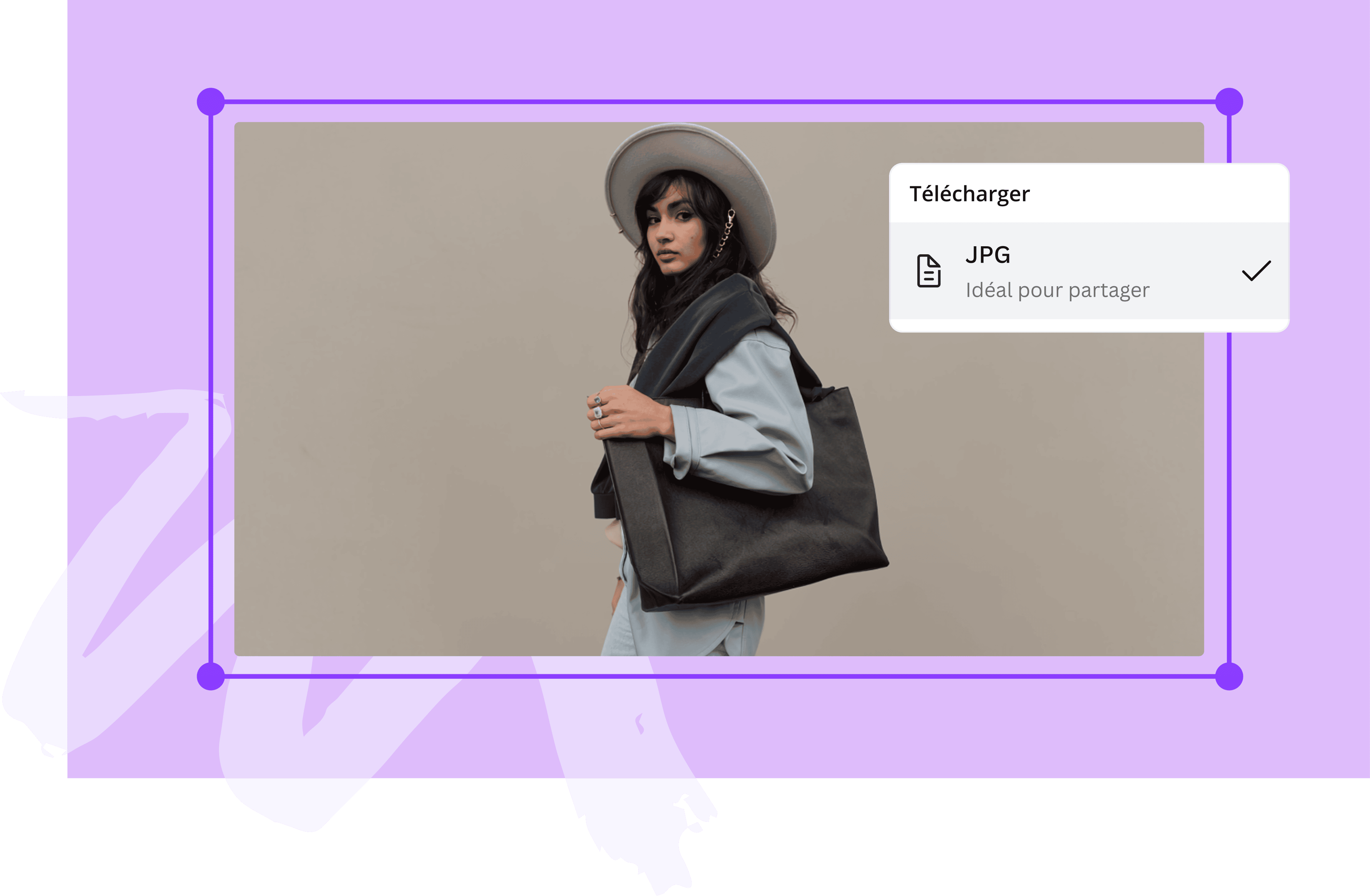 Options de téléchargement des images sur Canva