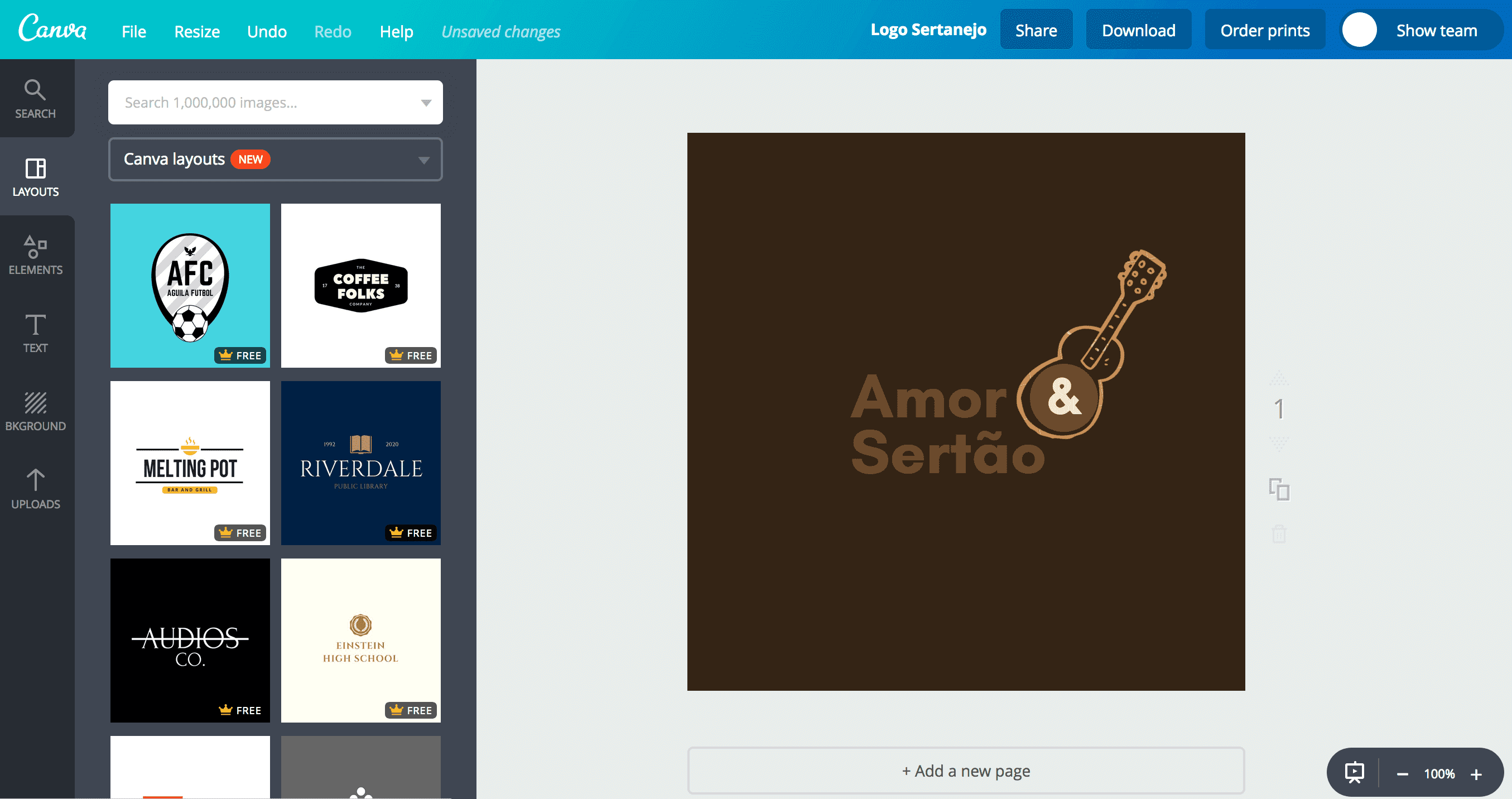 Logo de sertanejo
