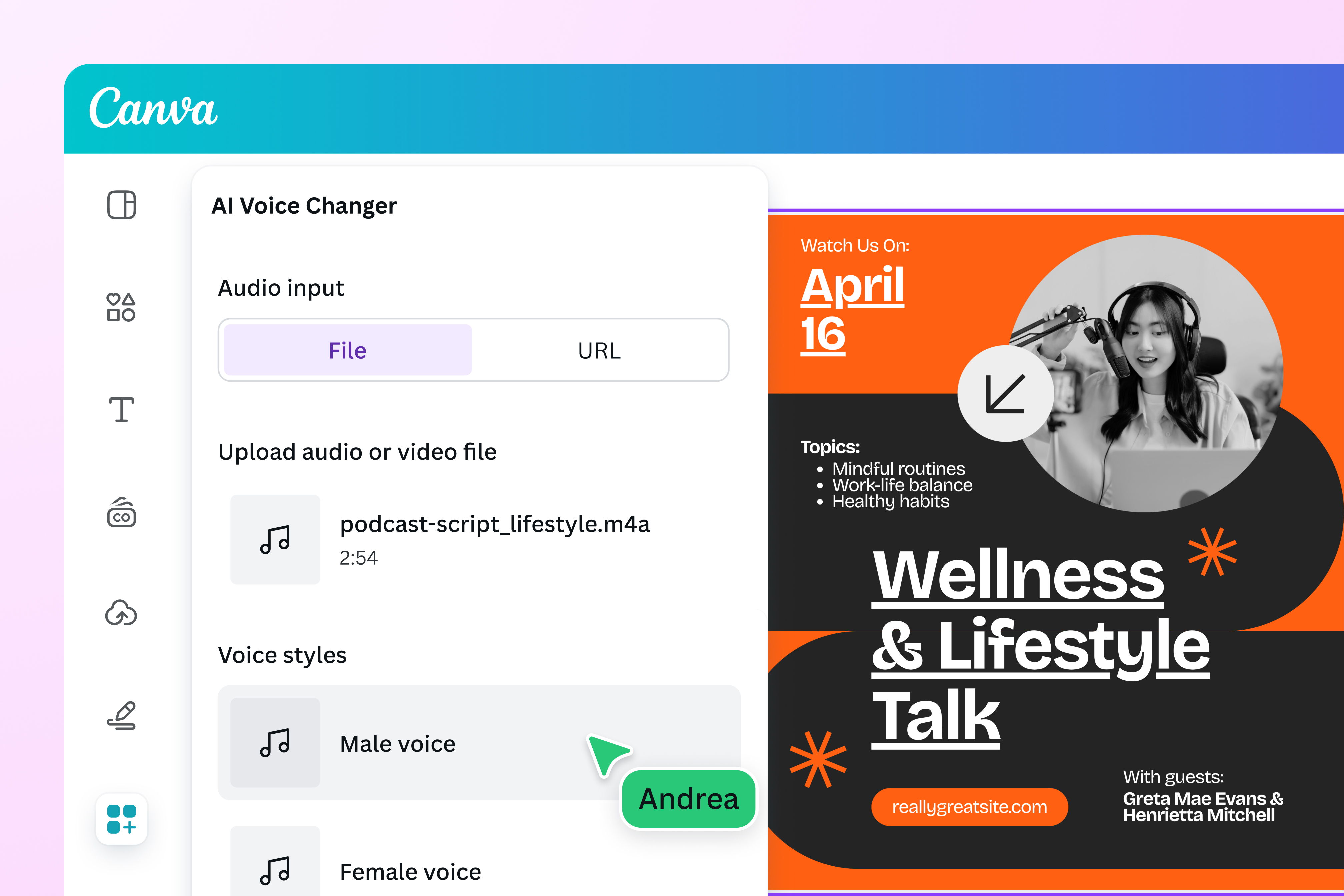 Change voices instantly Change voices instantly