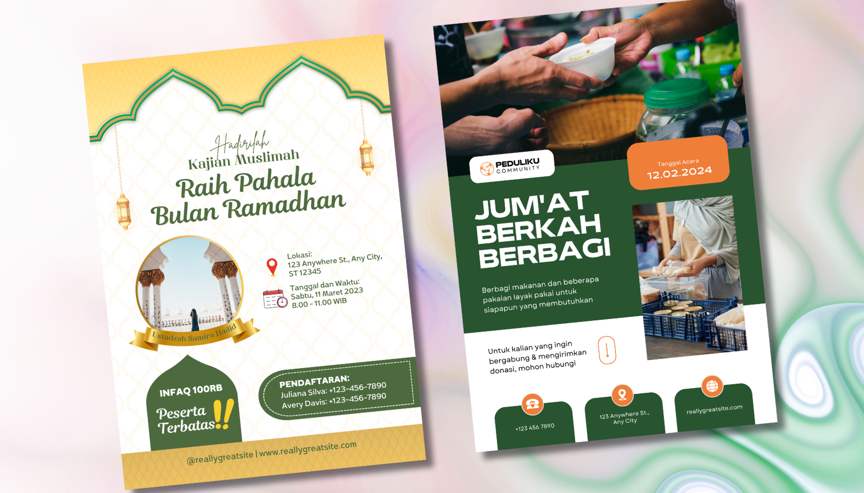 membuat selebaran kegiatan agama di Canva membuat selebaran kegiatan agama di Canva