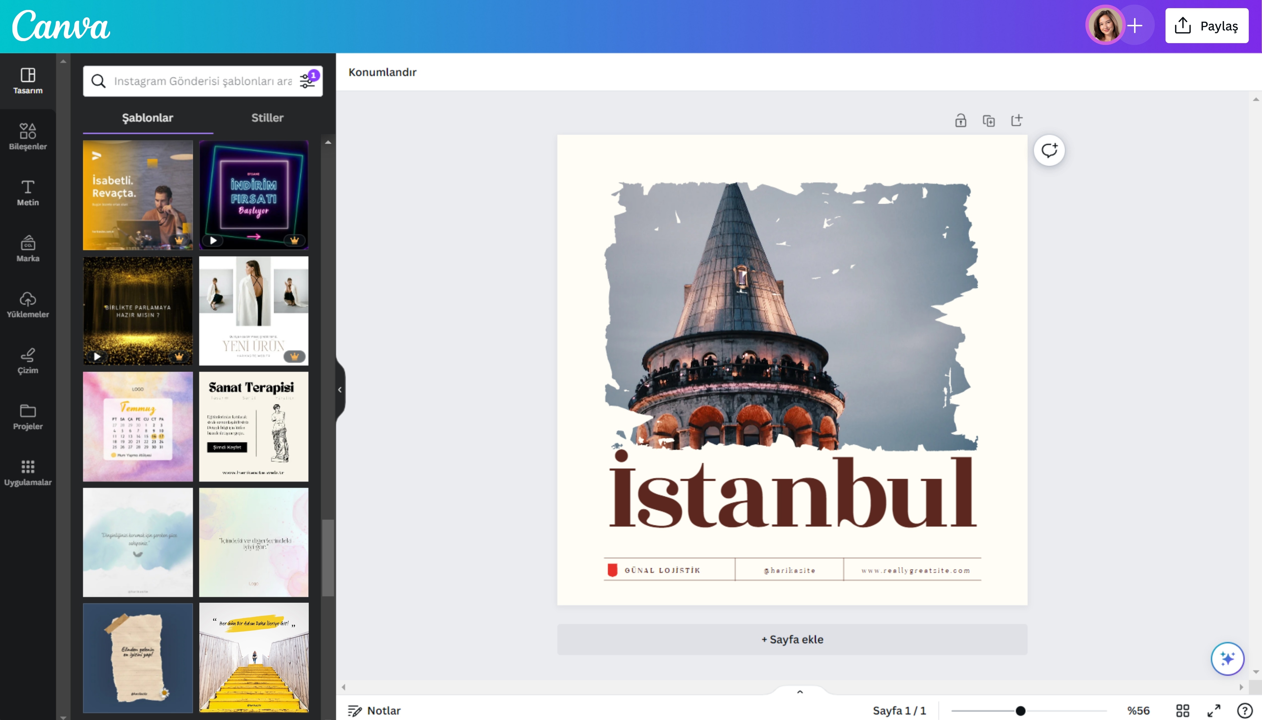 sosyal medya görsel hazırlama programı - Canva sosyal medya görsel hazırlama programı - Canva