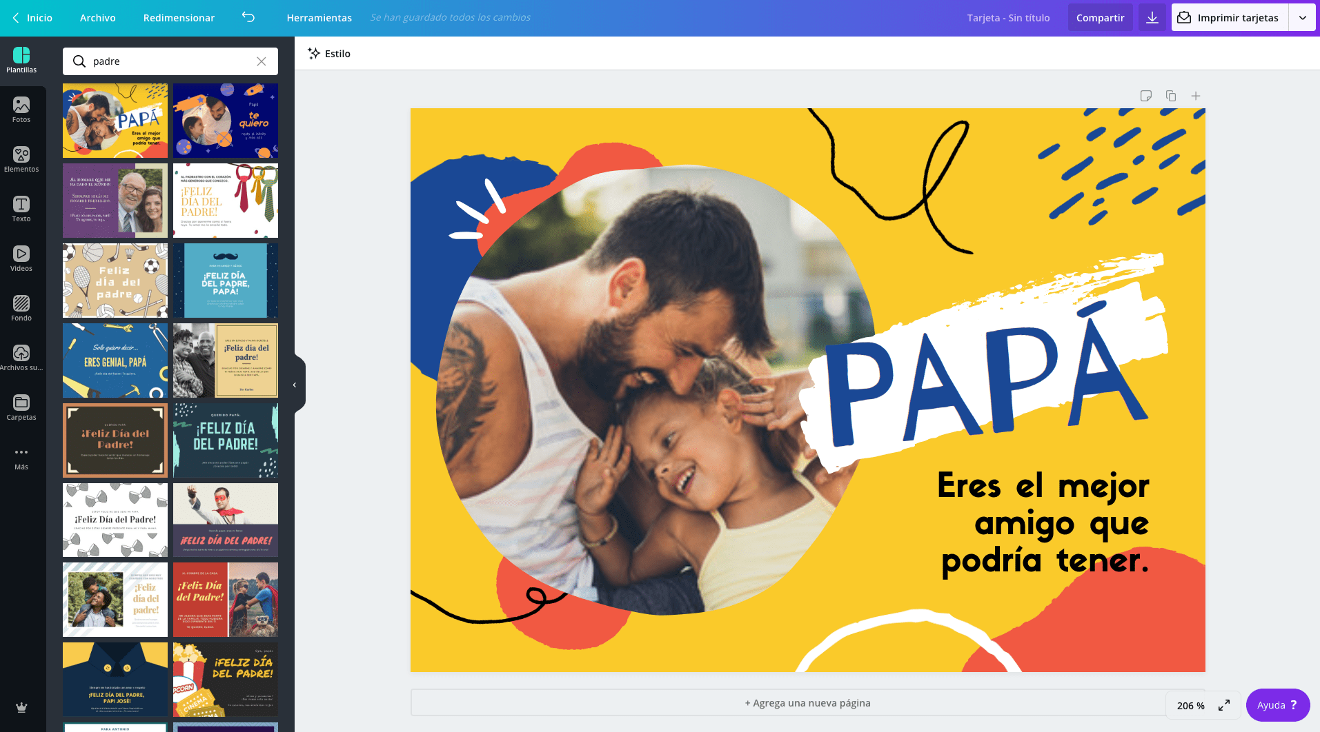 Tarjetas para el Día del Padre Tarjetas para el Día del Padre