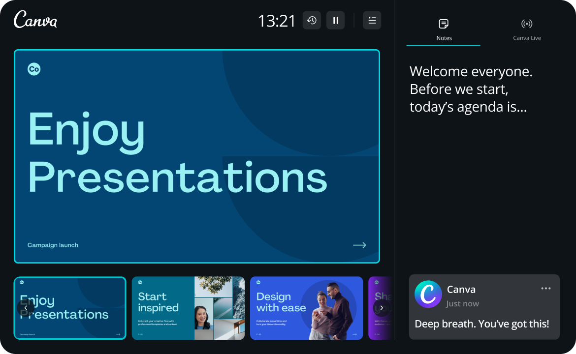 Presentations and slides for any occasion with canva