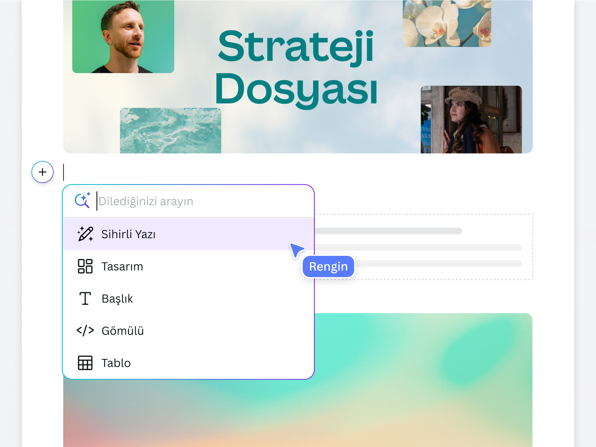 Preview of Magic Write on Canva Docs