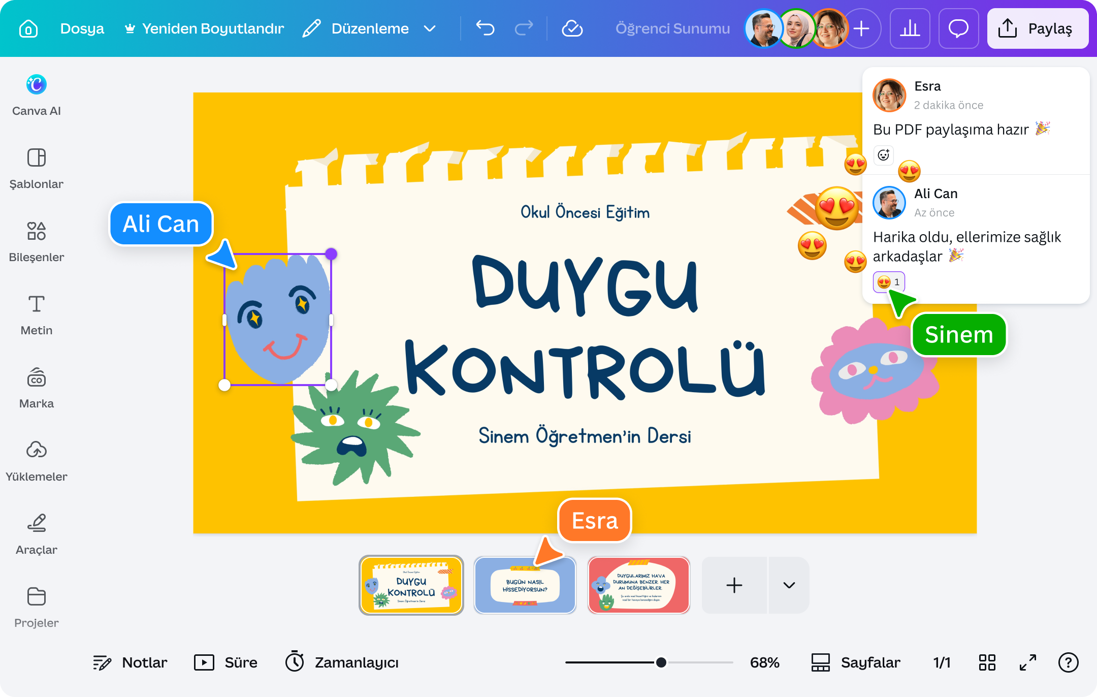 PDF sayfa ekleme - Canva