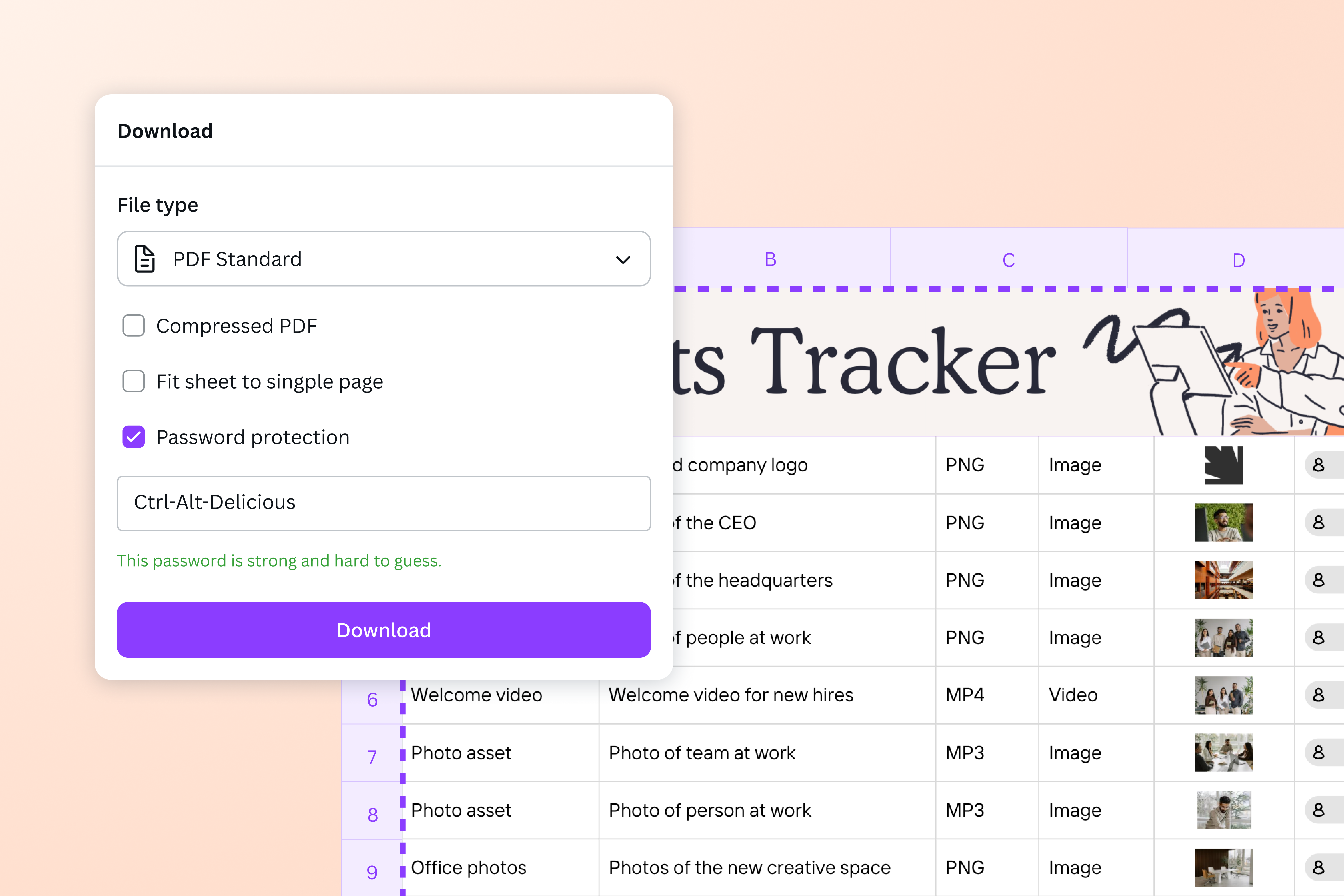 Free Excel to PDF Converter | Canva