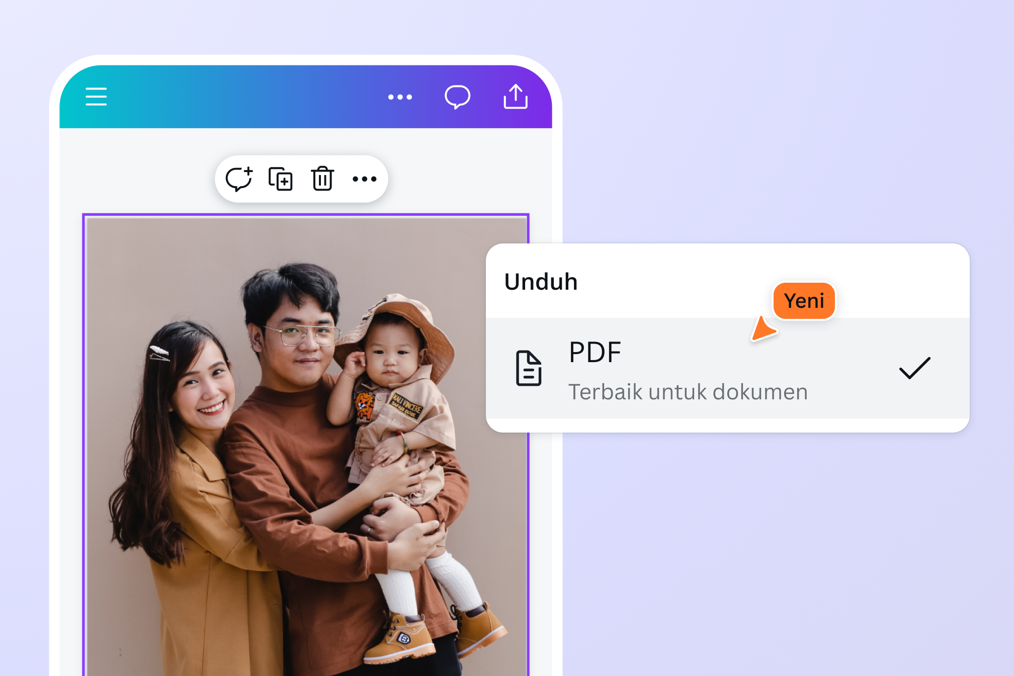 Download and share images in PDF