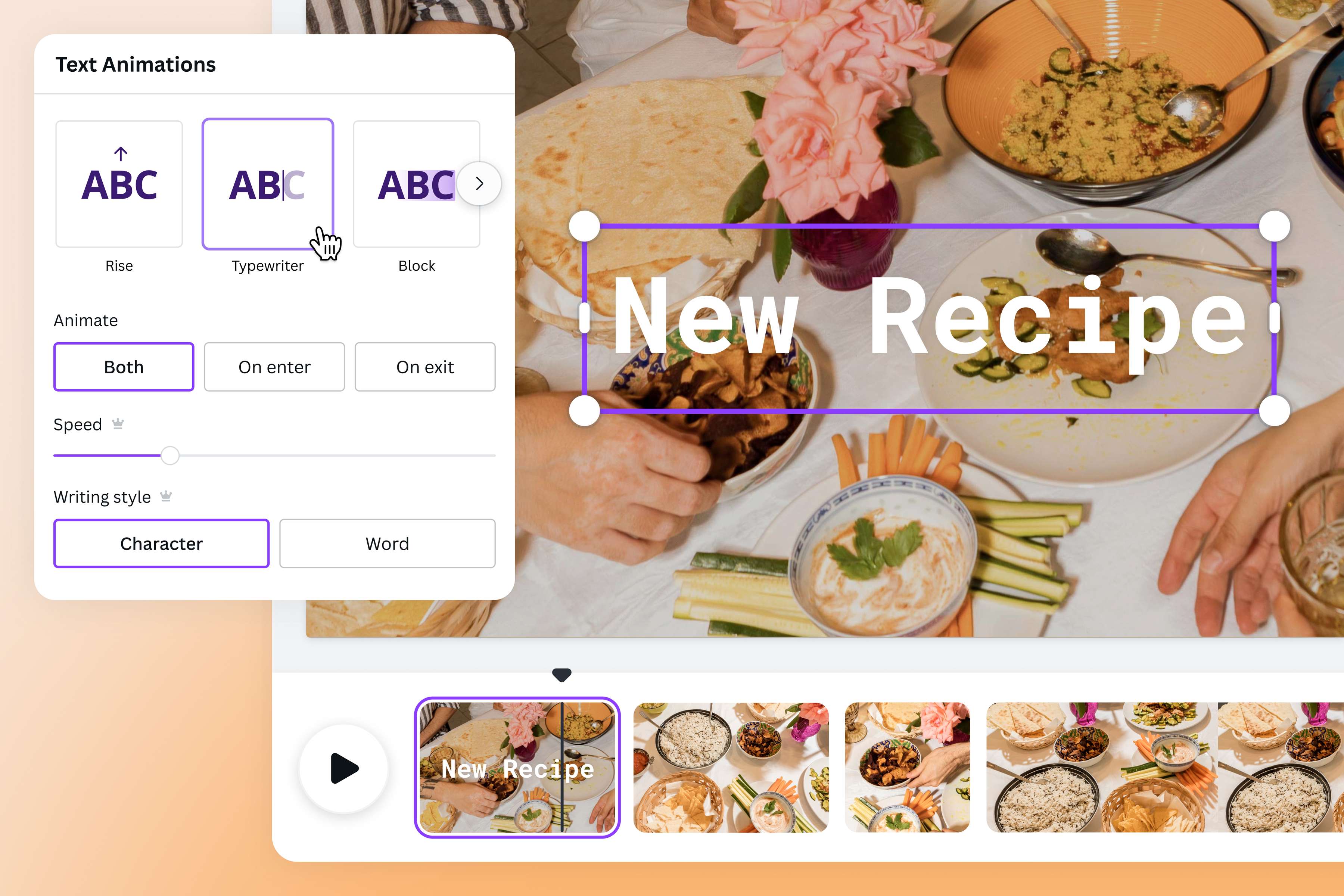 Add animated texts to your photos
