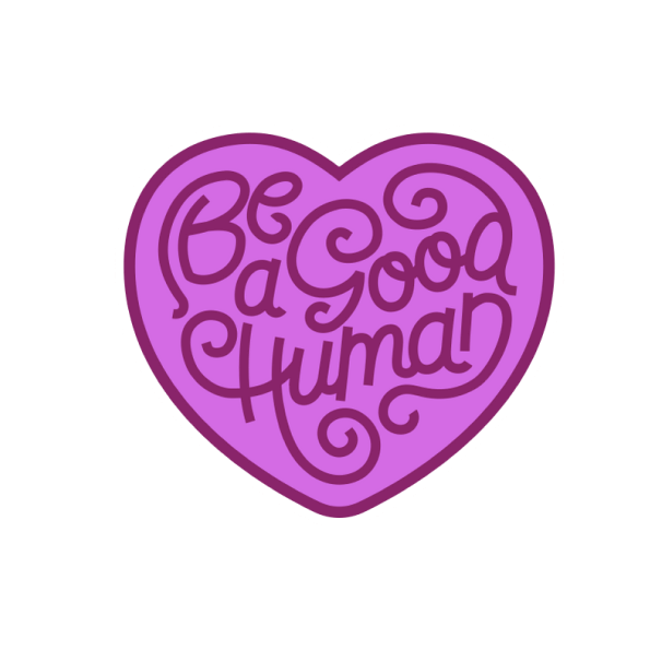 Be a good human logo