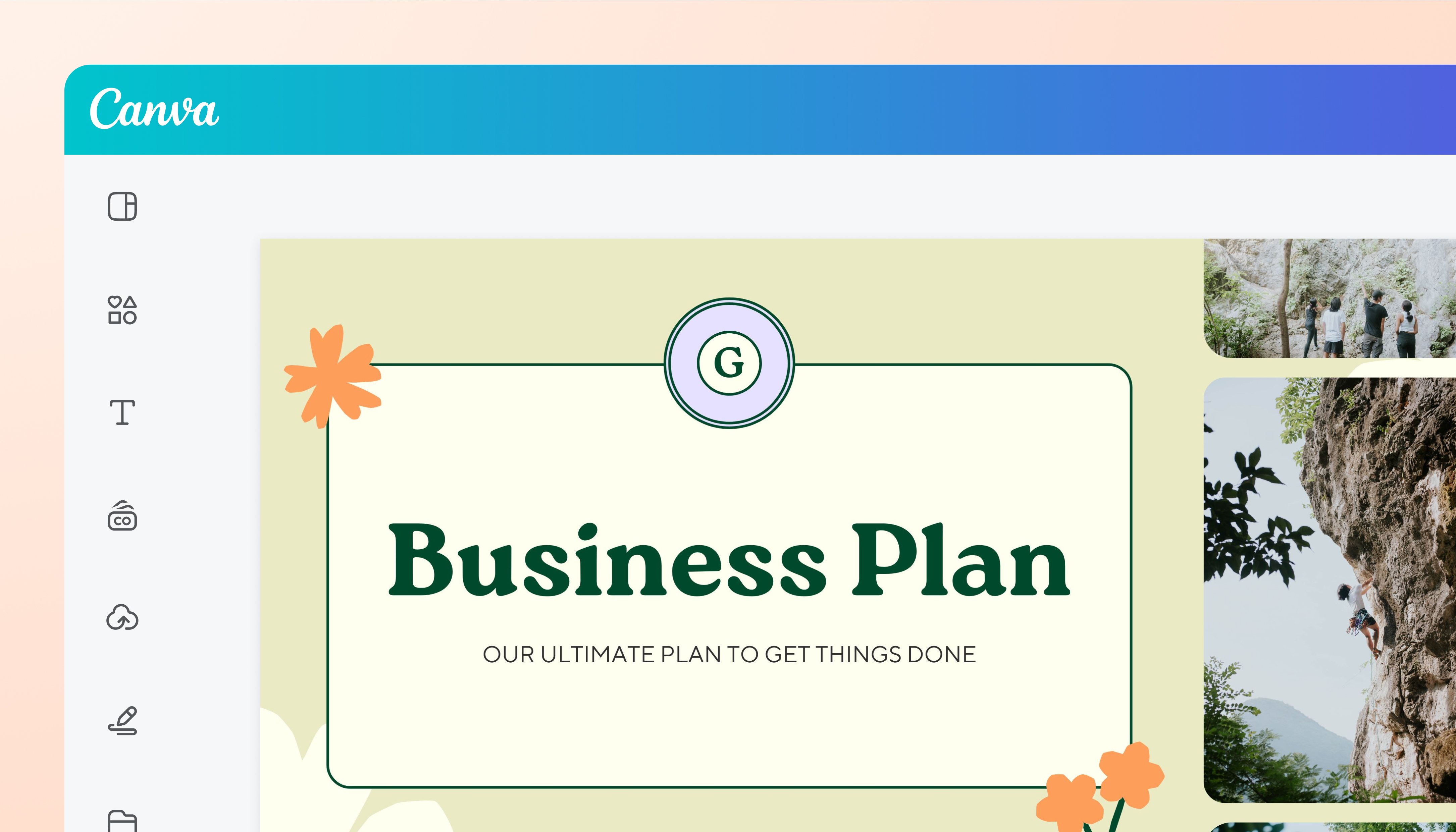 Create Business Plan Presentation Lead Image
