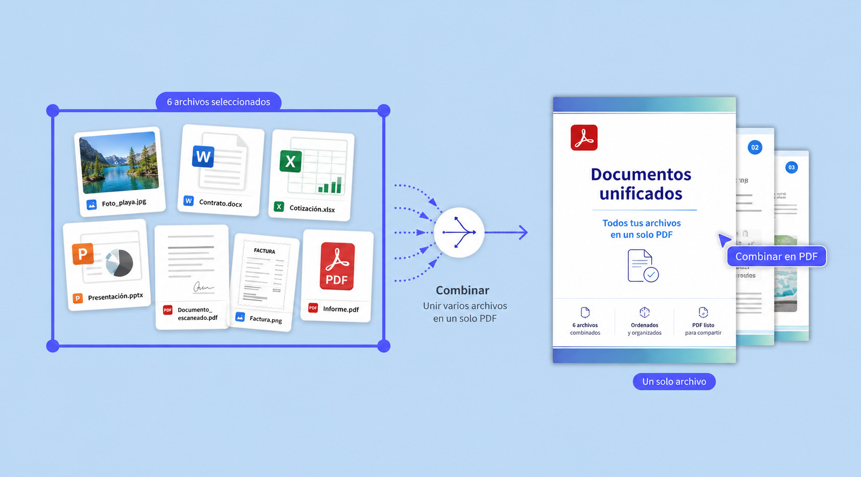 Unir varios PDF en un solo