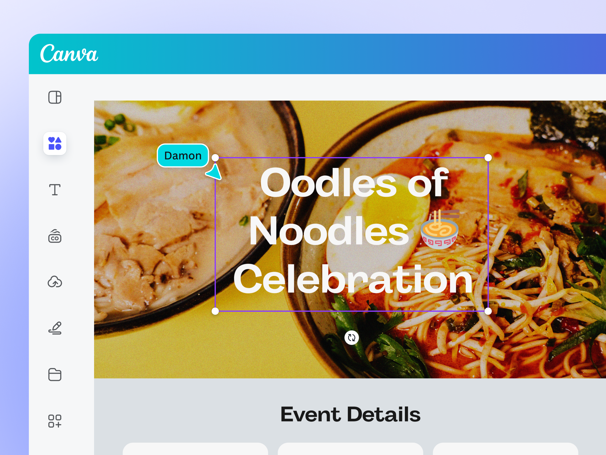 Add text to your website design