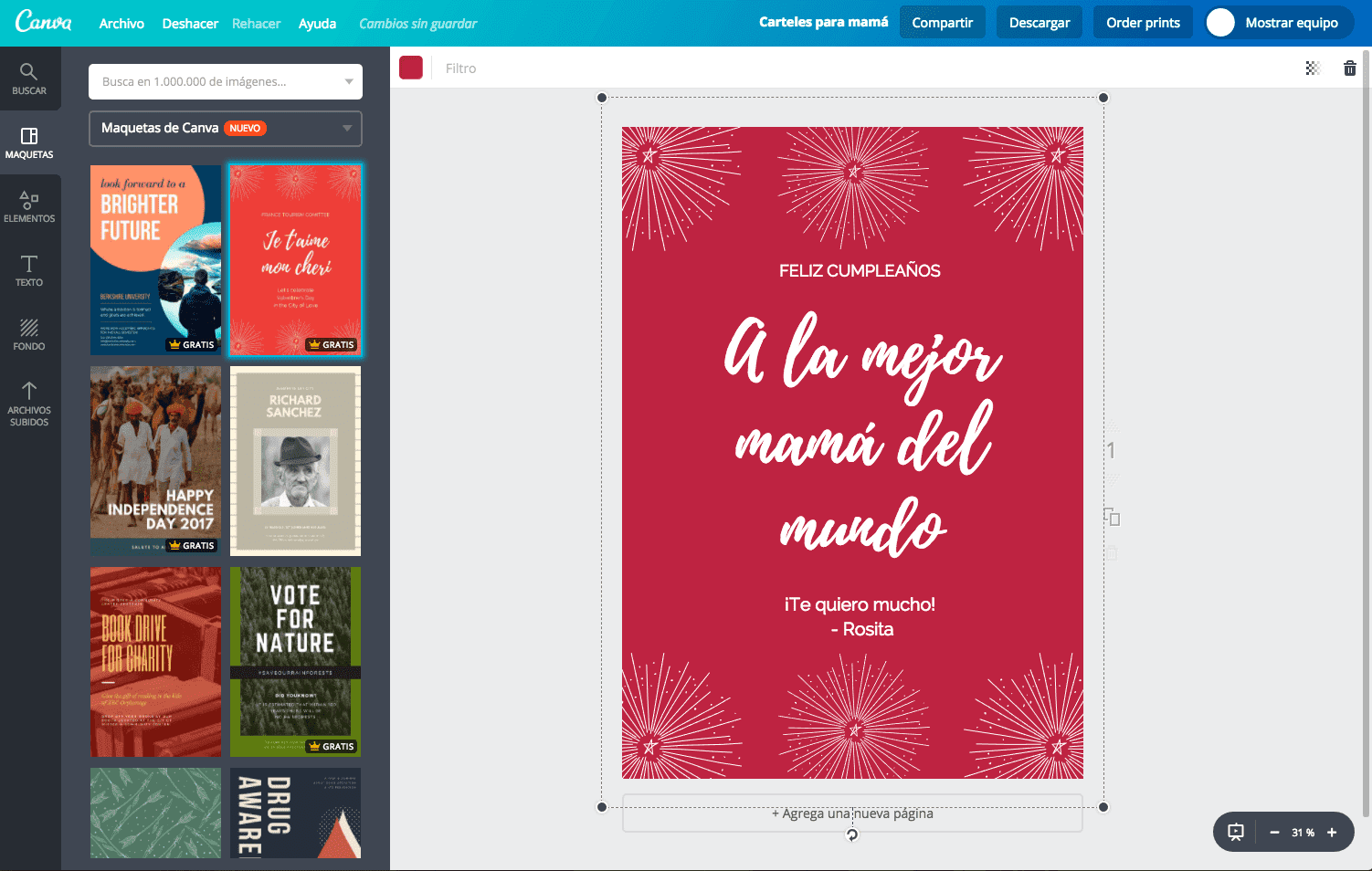 Carteles para mamá Carteles para mamá