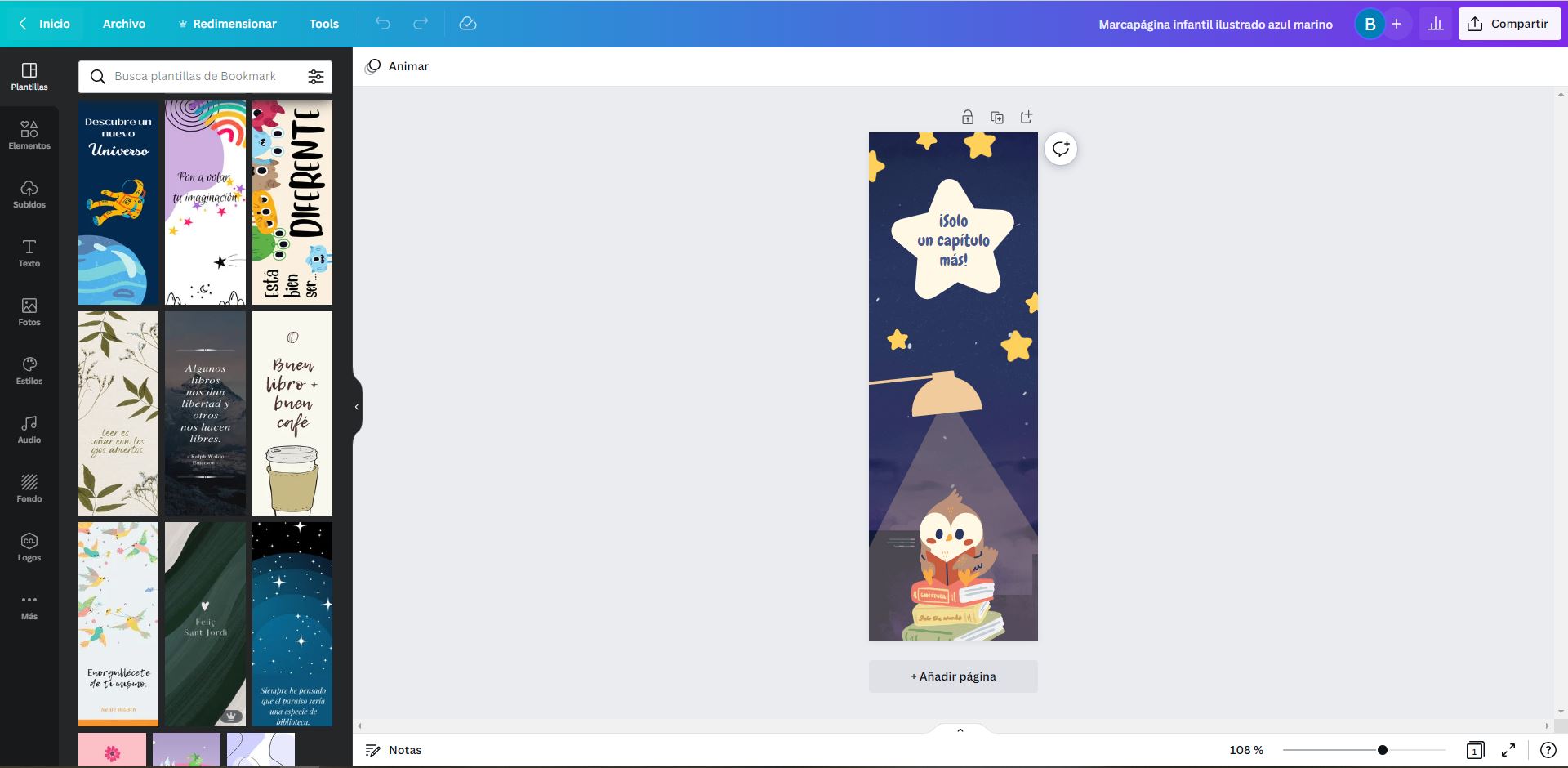 How to make a bookmark - Canva