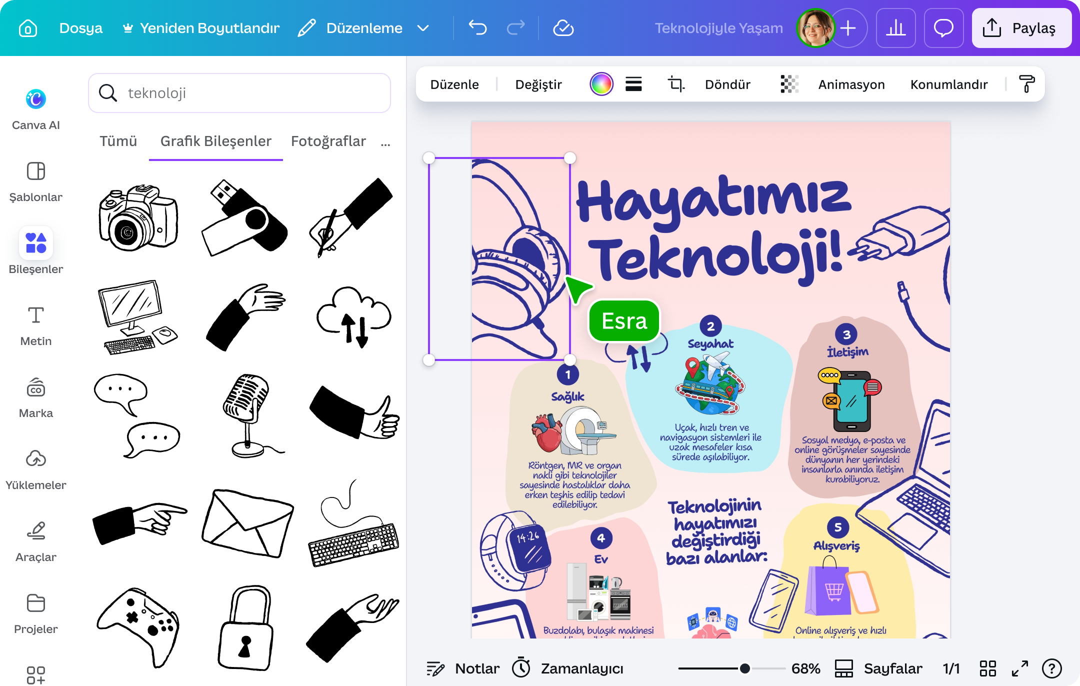 PDF kırpma - Canva
