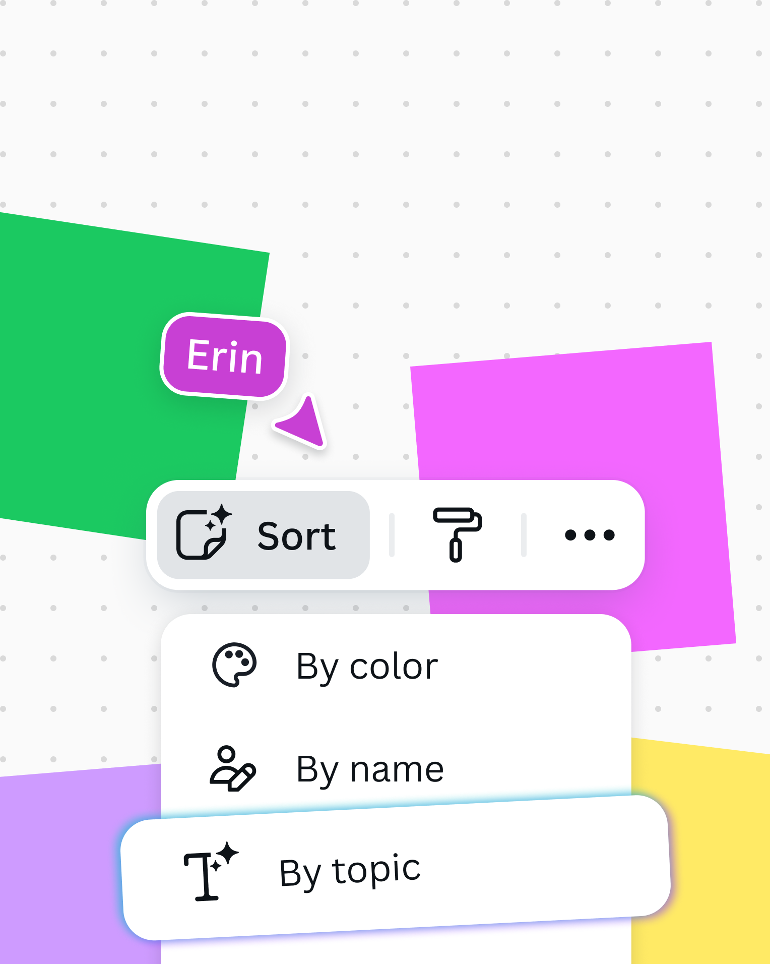 Sort ideas in one click