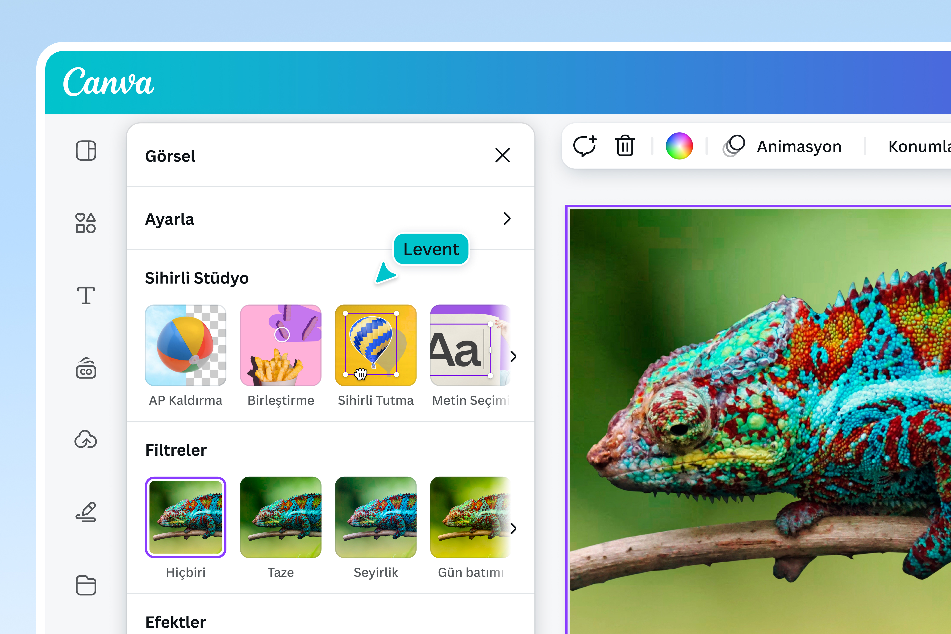 HD fotoğraf  yapma - Canva