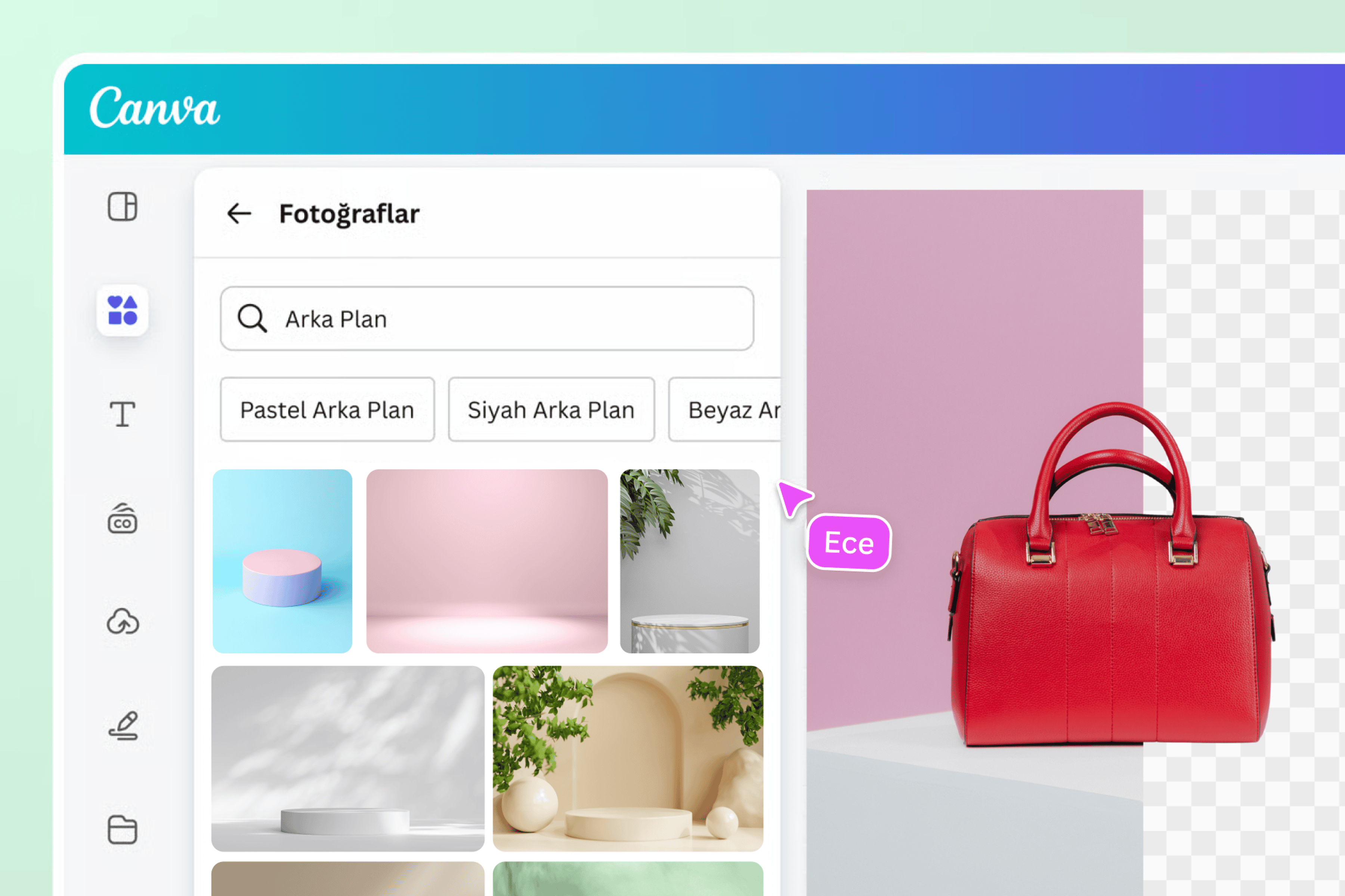 Fotoğraf arka plan silme - Canva