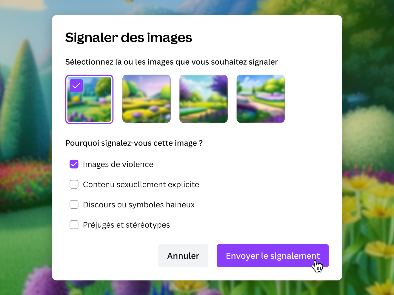 Images IA sur Canva