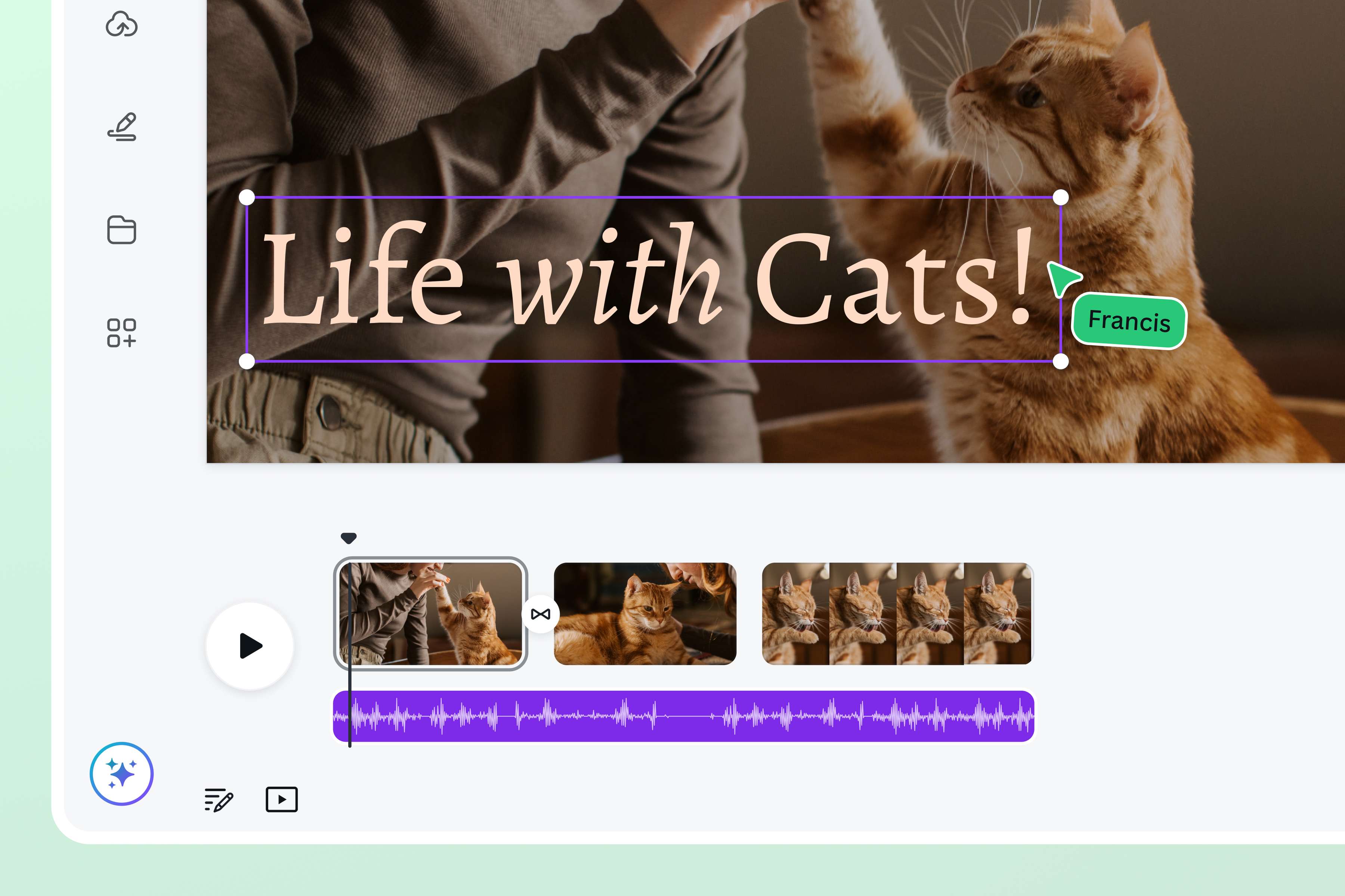 Convert audio files to videos in just a few clicks