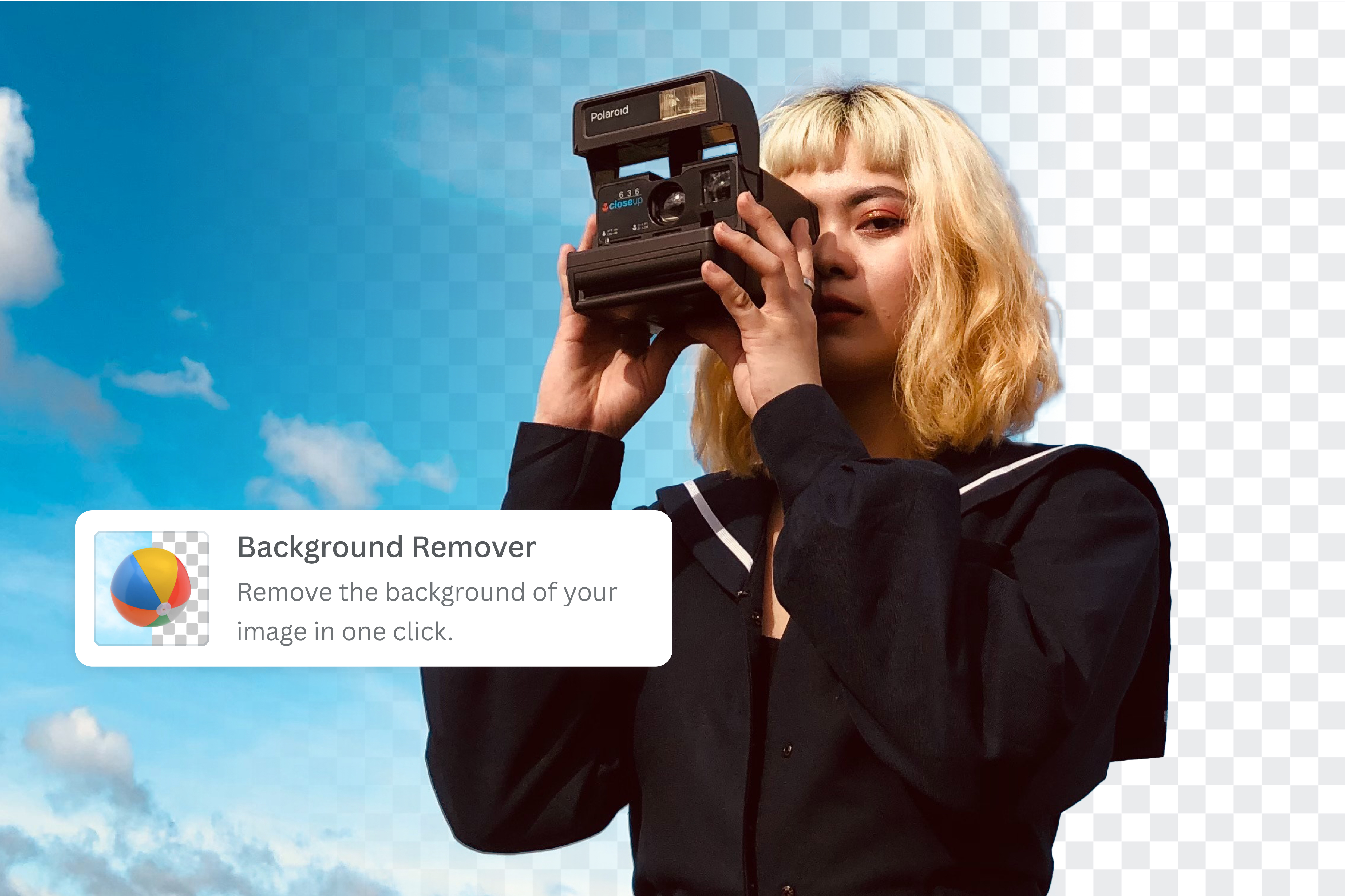 Make your image's background transparent with Background Remover
